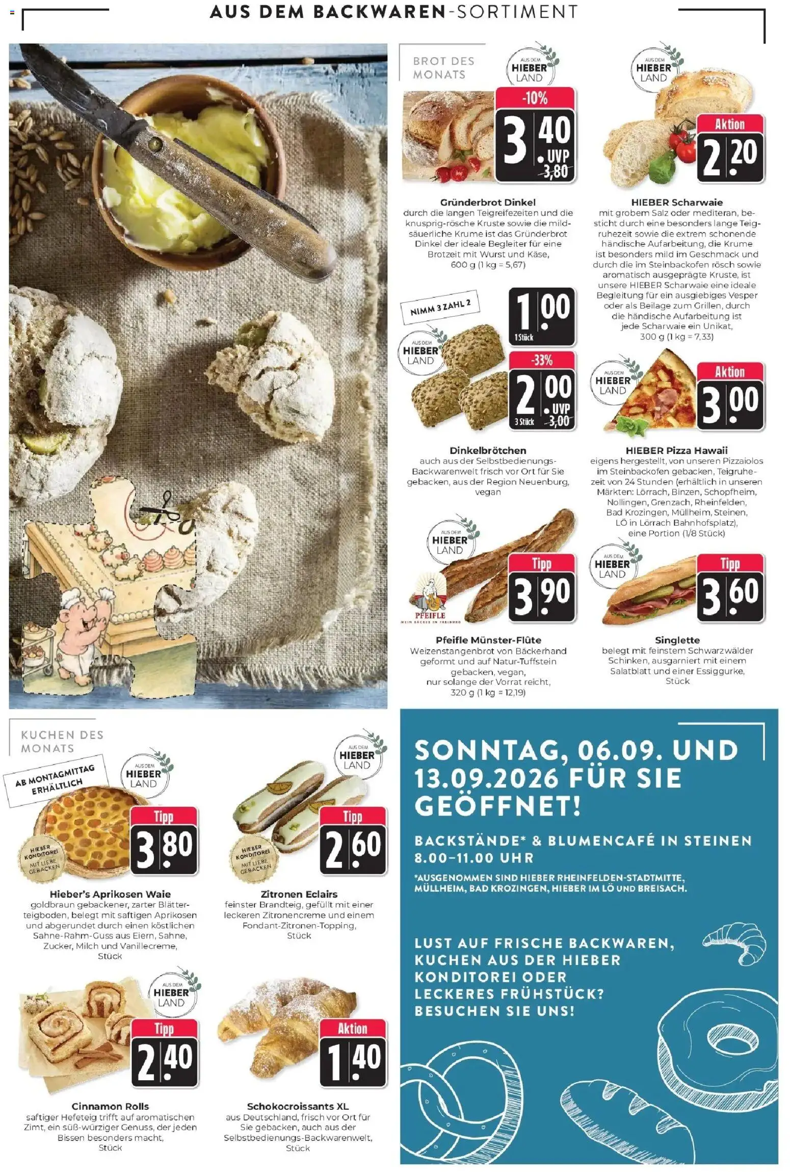 Edeka Prospekt Schliengen (ab 07.09.2026) » Angebote Online | Seite: 6 | Produkte: Wurst, Pizza, Kuchen, Zitronen