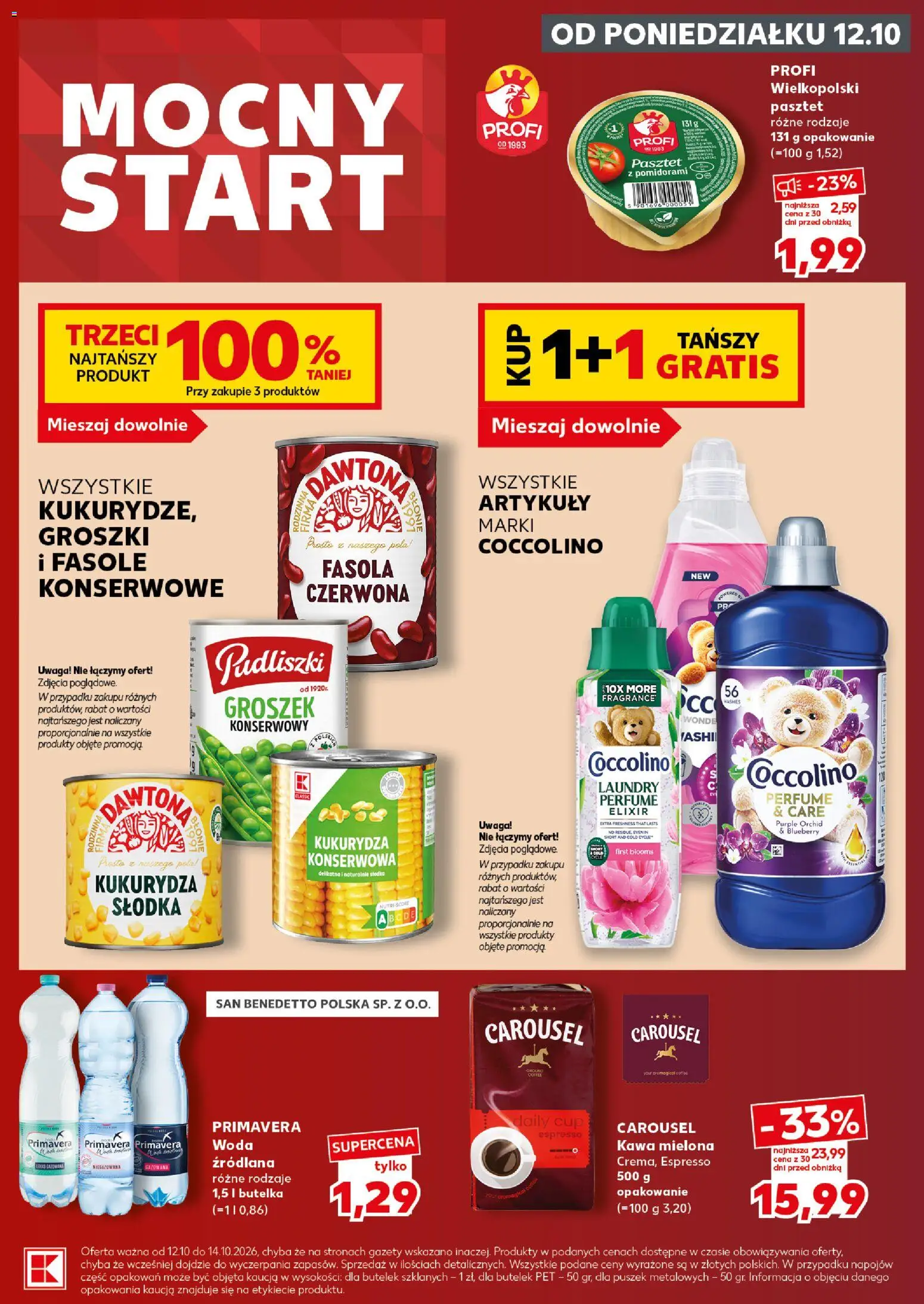 Kaufland Polsko leták - Mocny start od 12.10.2026 | Strana: 5 | Produkty: Coccolino