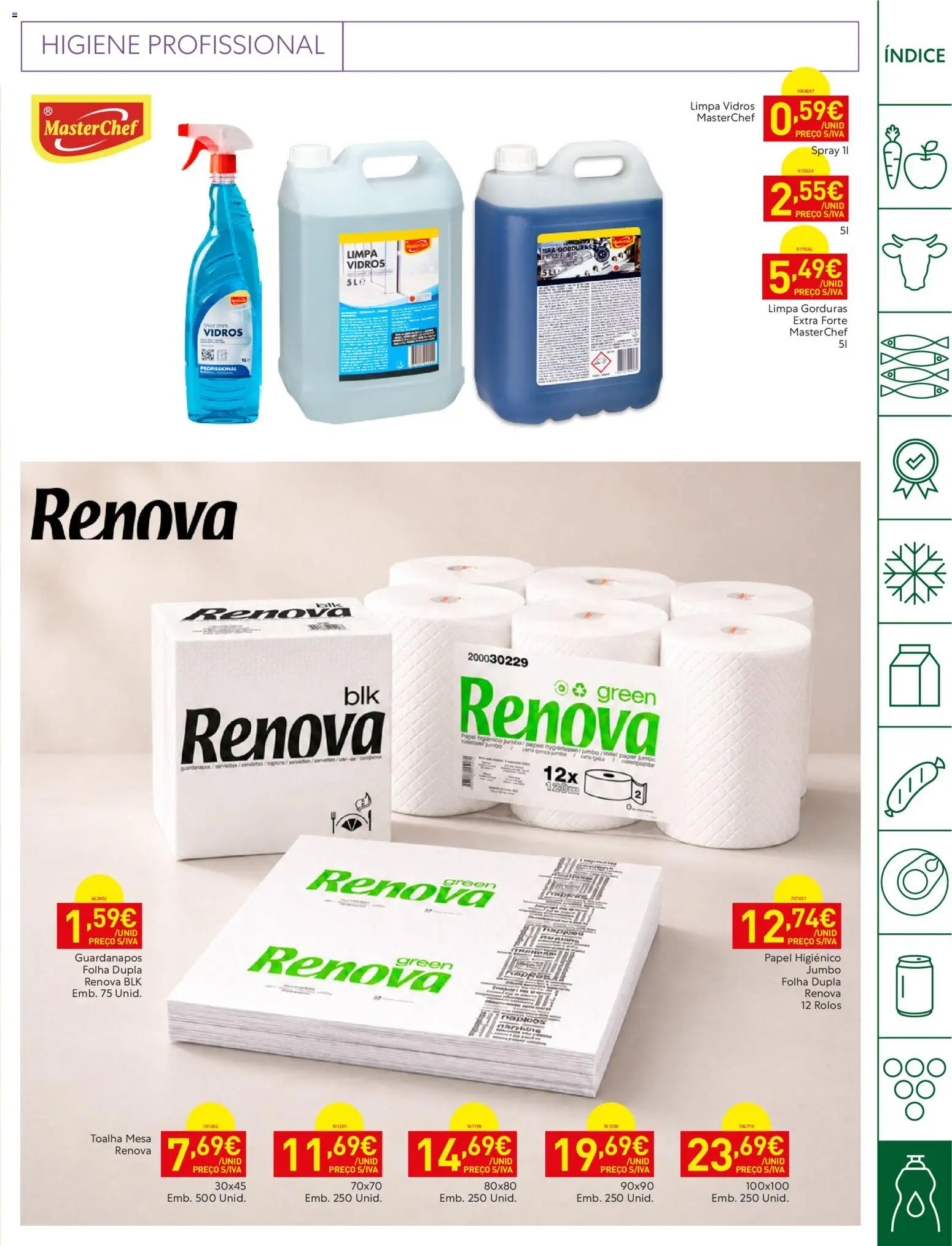 Recheio Horeca │ válido de 11/08/2026 | Página: 27 | Produtos: Papel higiénico, Guardanapos, Mesa, Limpa vidros