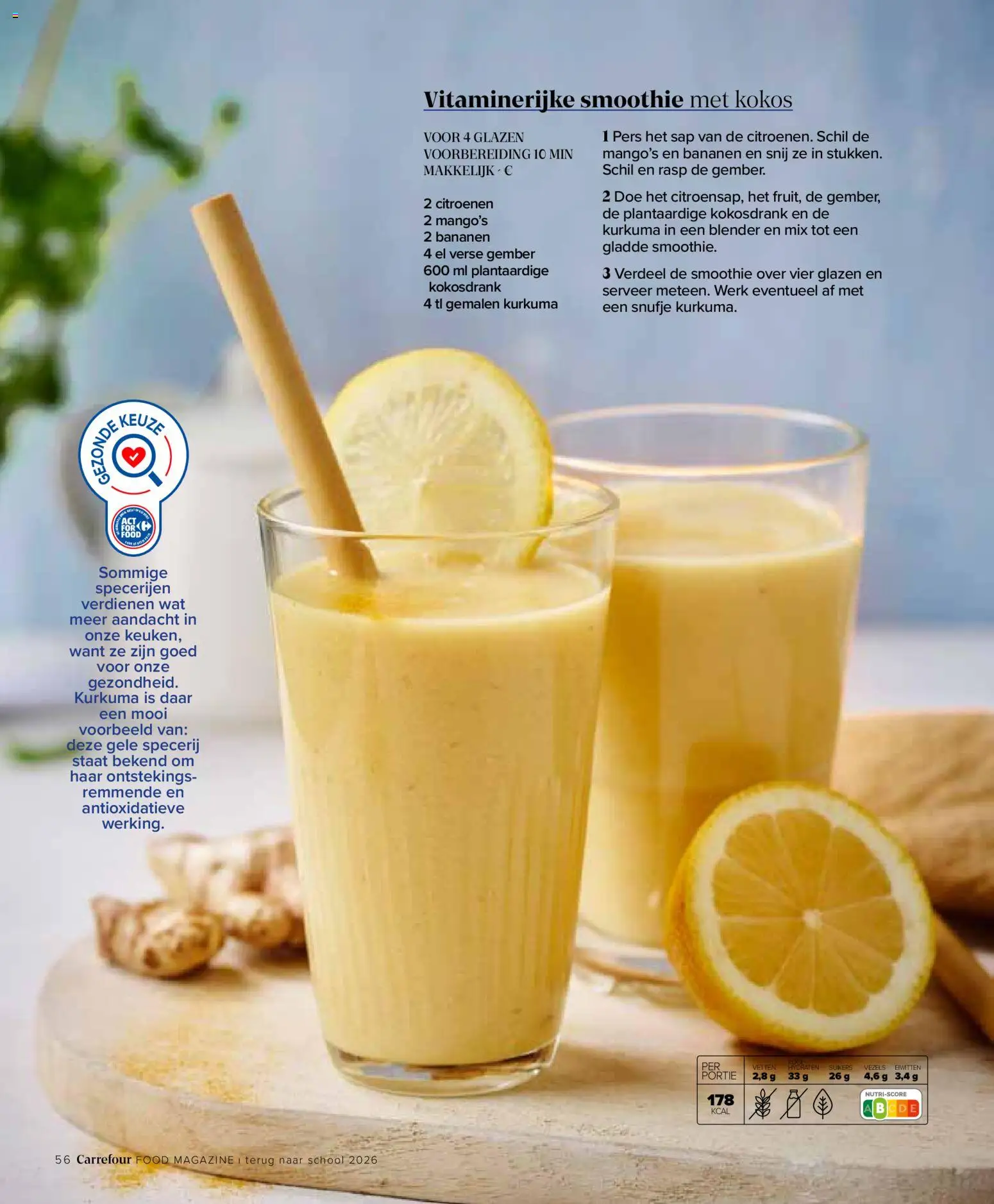 {H1} | Pagina: 56 | Producten: Sap, Bananen, Smoothie, Citroenen