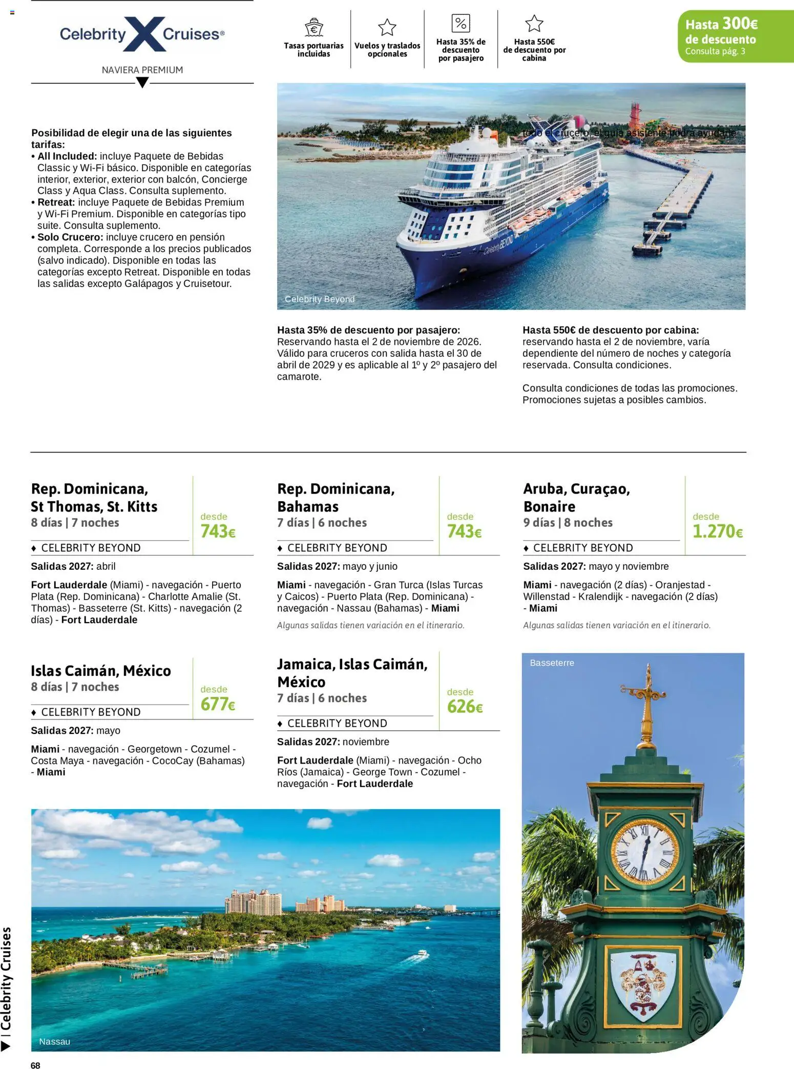 Viajes El Corte Inglés Crucero fantástico │ válido desde el 14/09/2026 | Página: 68 | Productos: Bebidas, Navegación