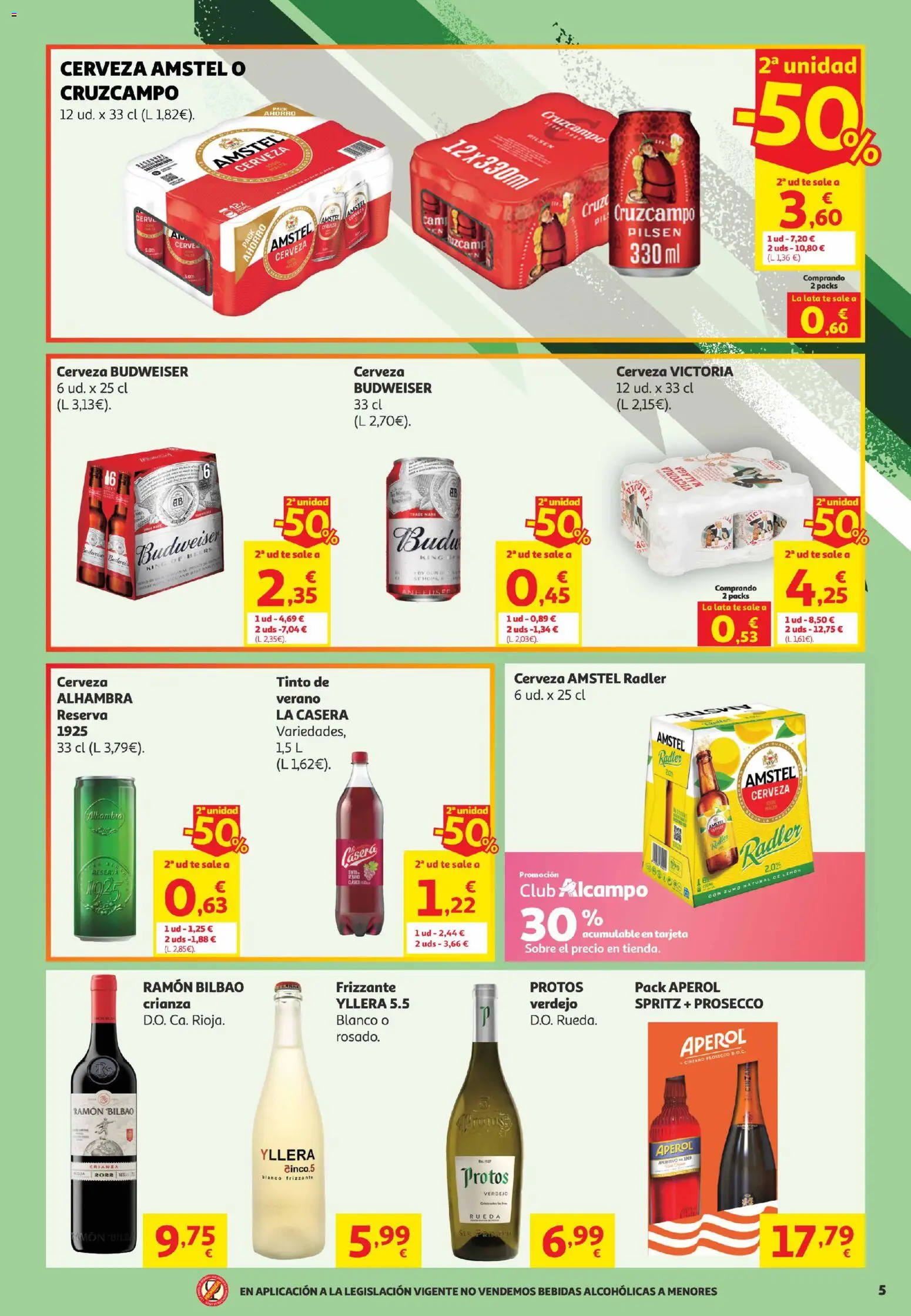 Alcampo Canarias │ válido desde el 02.06.2026 | Página: 5 | Productos: Cerveza, Té