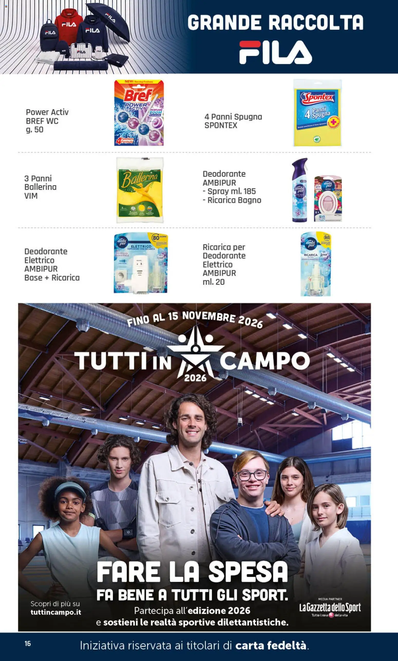Volantino DOK del 26/10/2026 | Pagina: 16 | Prodotti: Spugna, Deodorante, Panni, Bagno