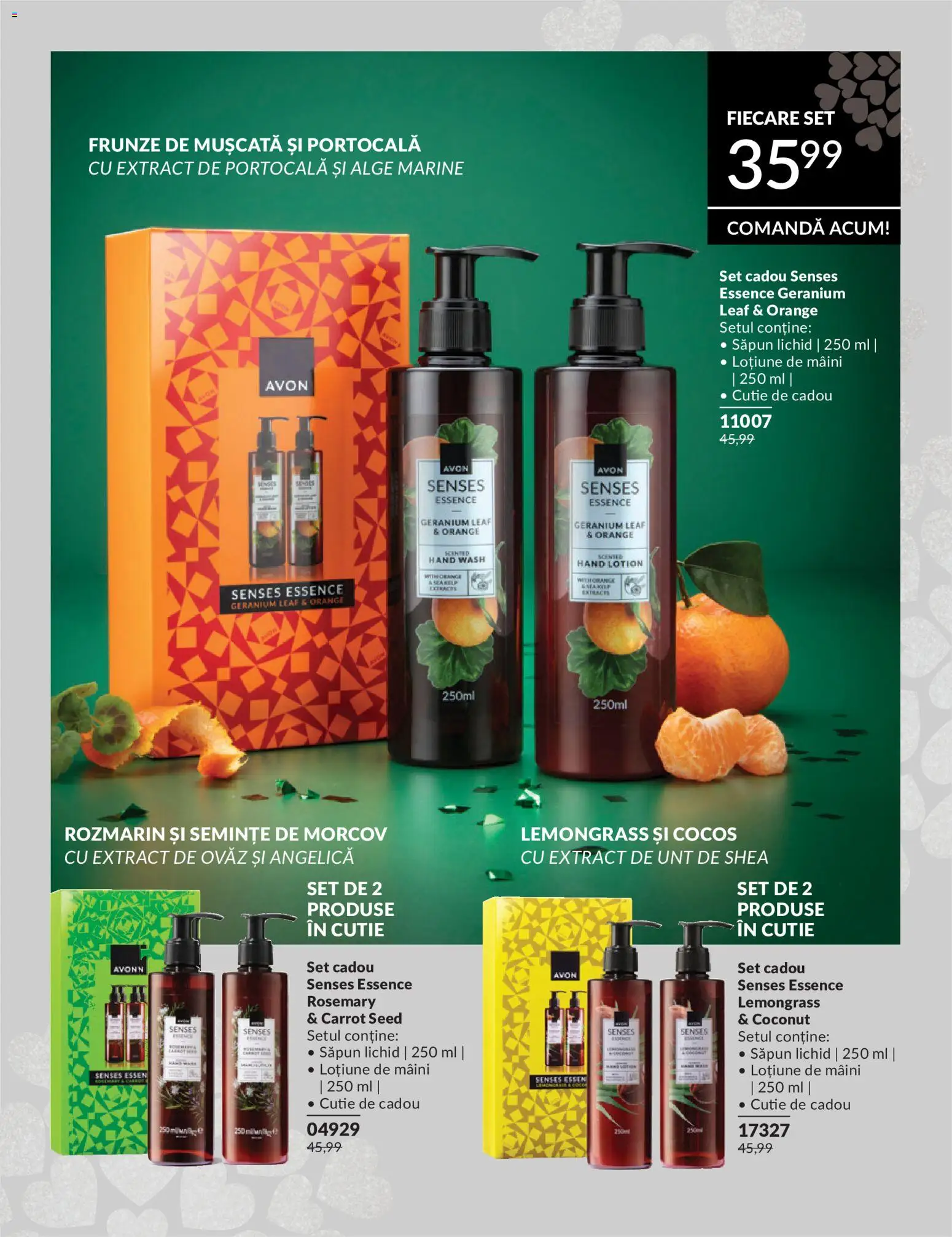 Noul catalog Avon – valabil de la 11.05.2026 | Pagină: 47 | Produse: Cutie, Semințe, Unt, Săpun lichid