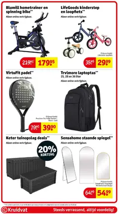 Kruidvat folder - Voorbeeld van een folder van Kruidvat, geldig van 08-09-2026 | Pagina: 93 | Producten: Staande spiegel, Kinderstep, Spiegel