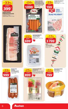 Auchan Szupermarket akciós újság - amely érvényes a következő dátumtól: 04.06.2026 | Oldal: 6