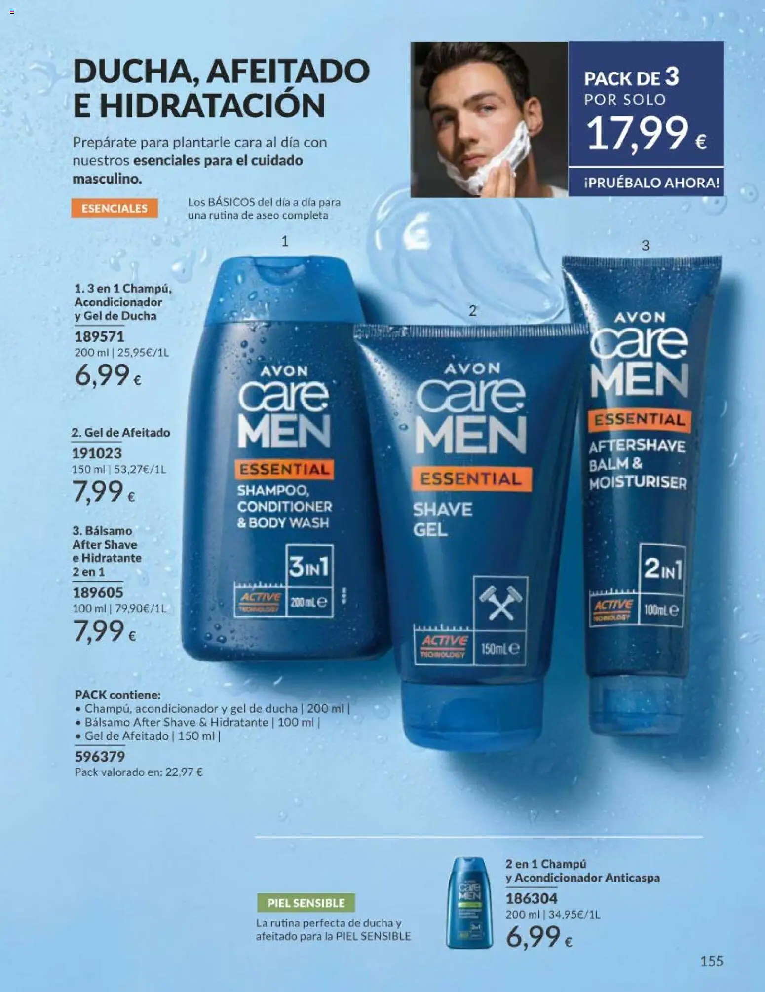 Catálogo AVON campaña 5 │ válido desde el 01.05.2026 | Página: 155 | Productos: Acondicionador, Gel de ducha, Body, Ducha