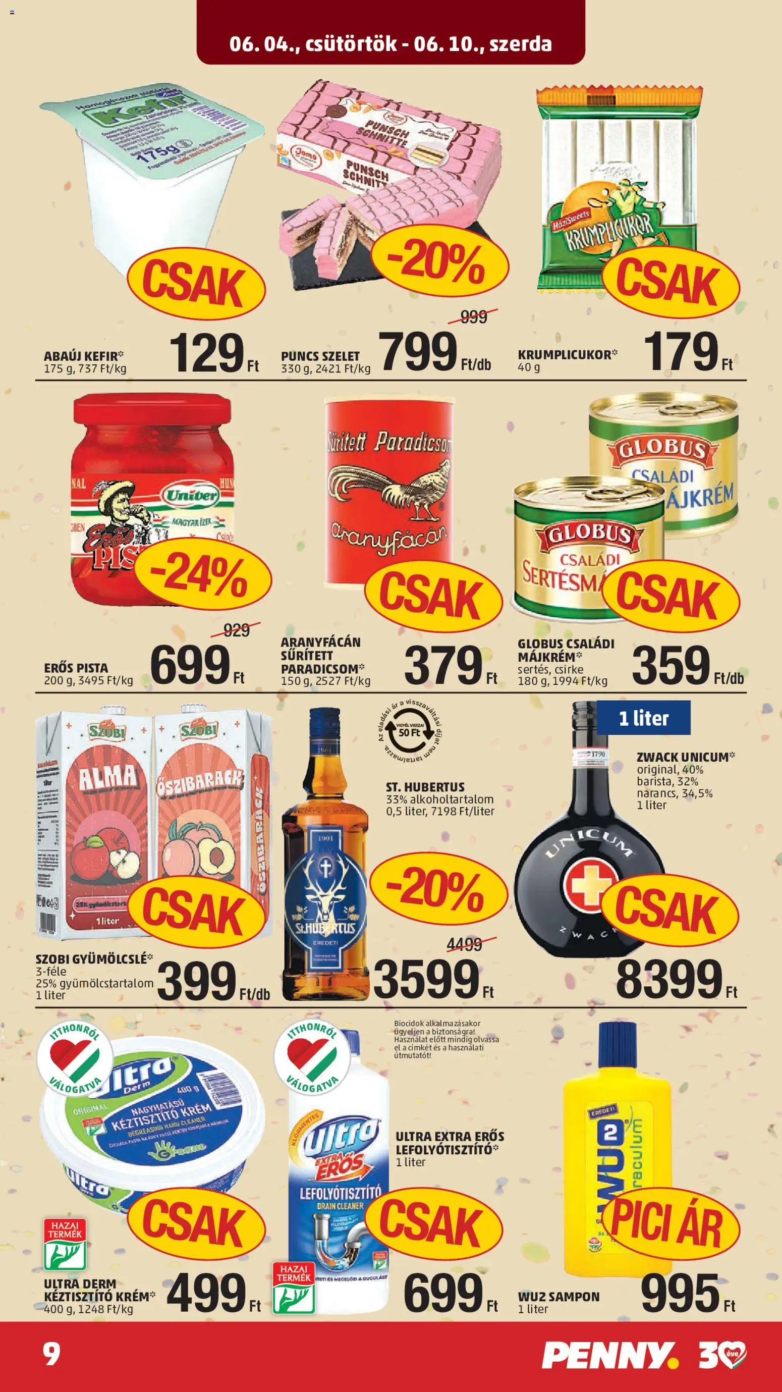 PENNY akciós ujság - amely érvényes a következő dátumtól: 04.06.2026 | Oldal: 13 | Termékek: Sűrített paradicsom, Sampon, Alma, Paradicsom