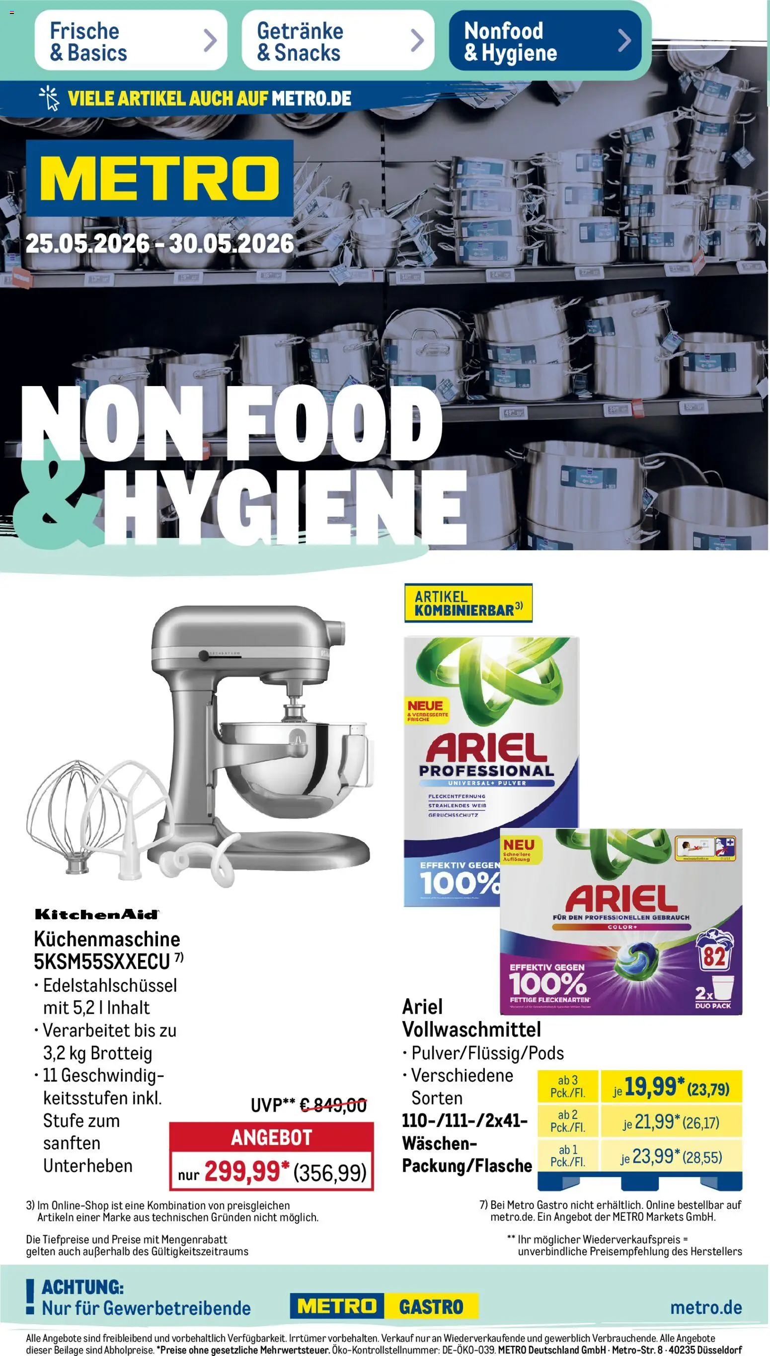 Metro NonFood-Angebote – gültig ab 25.05.2026 | Seite: 1
