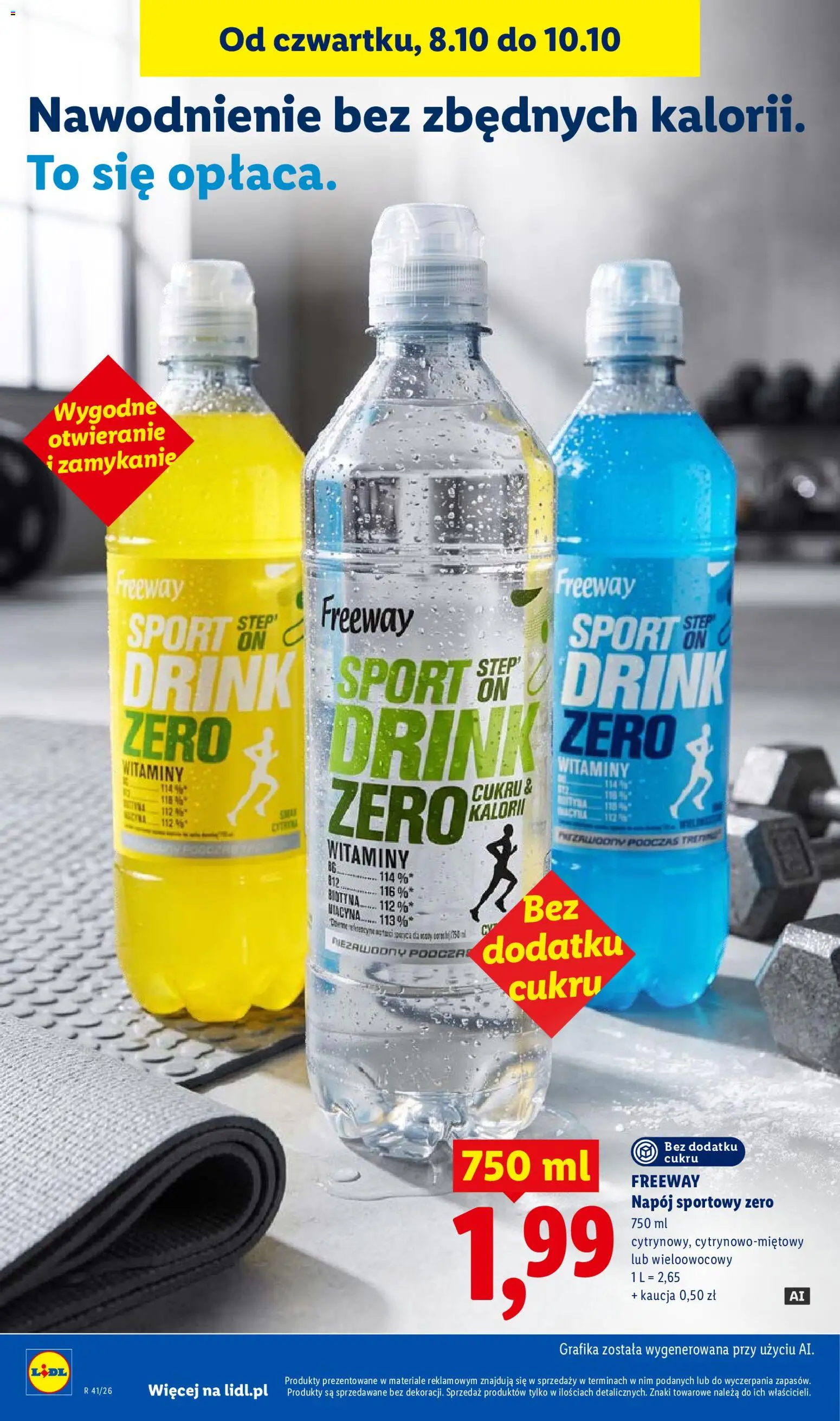 Lidl gazetka od 08.10.2026 | Strona: 72 | Produkty: Napój sportowy