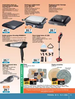 KTC Katalog tehnike i posuđa - Pregled kataloga iz trgovine KTC, vrijedi od 29.04.2026 | Stranica: 12 | Proizvodi: Toster, Indukcijska ploča, Deka, Parni čistač