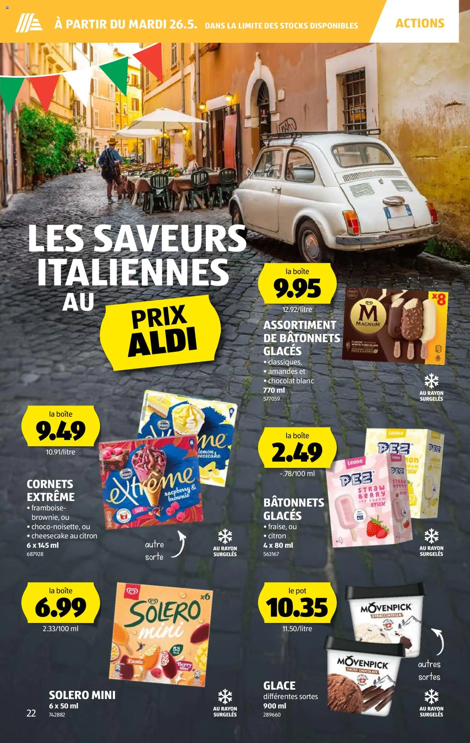 Aldi aktionen FR – gültig ab 21.05.2026 | Seite: 22 | Produkte: En Kommode, Glace