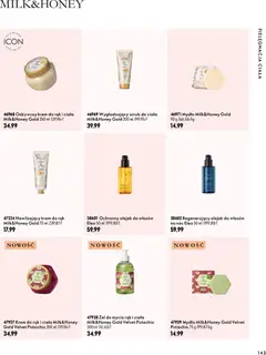 Pogląd oferty "Oriflame Katalog 14 2026" - ważna od 30.09.2026 | Strona: 143 | Produkty: Olejek do włosów, Krem do rąk, Mydło, Krem