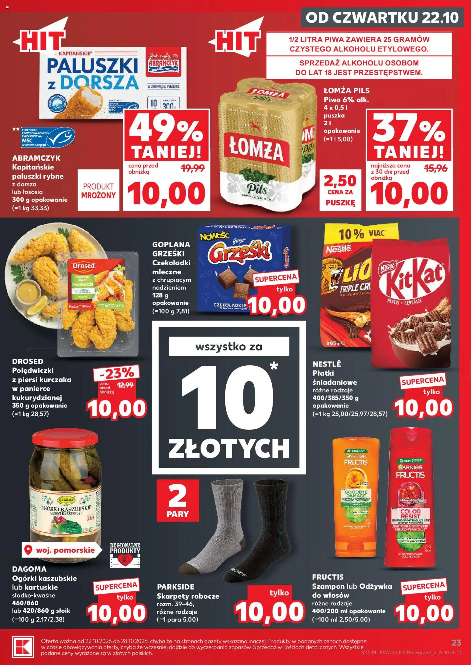 Kaufland Polsko leták od 22.10.2026 | Strana: 23 | Produkty: Parkside, Cereálie