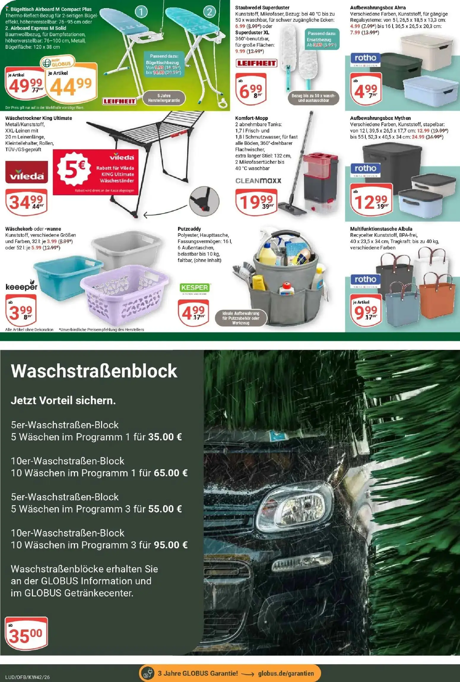 Globus Prospekt Ludwigshafen-Oggersheim (ab 12.10.2026) » Angebote online | Seite: 26 | Produkte: Waschestander