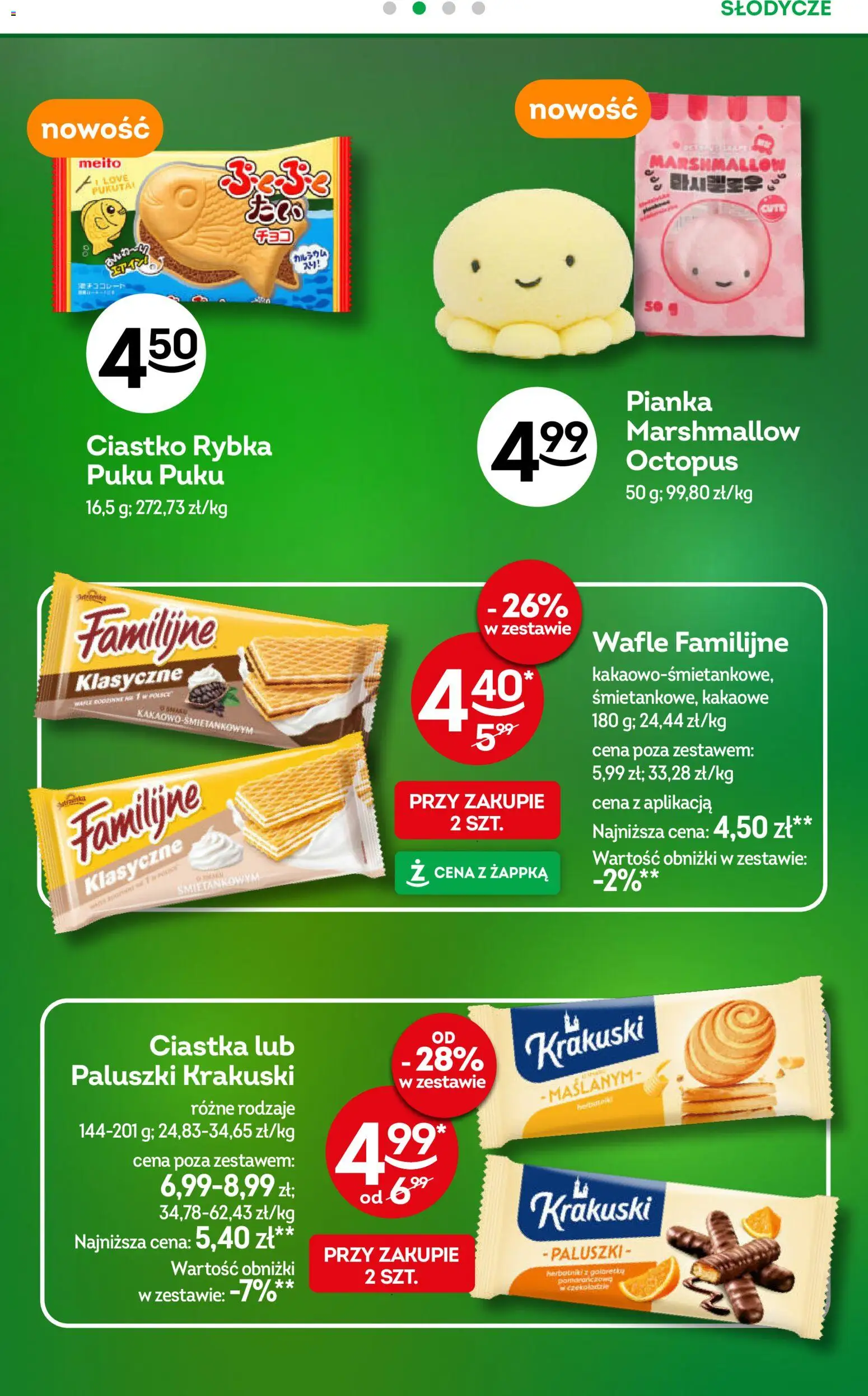 Żabka gazetka od 10.08.2026 | Strona: 29 | Produkty: Słodycze, Wafle, Herbatniki, Paluszki