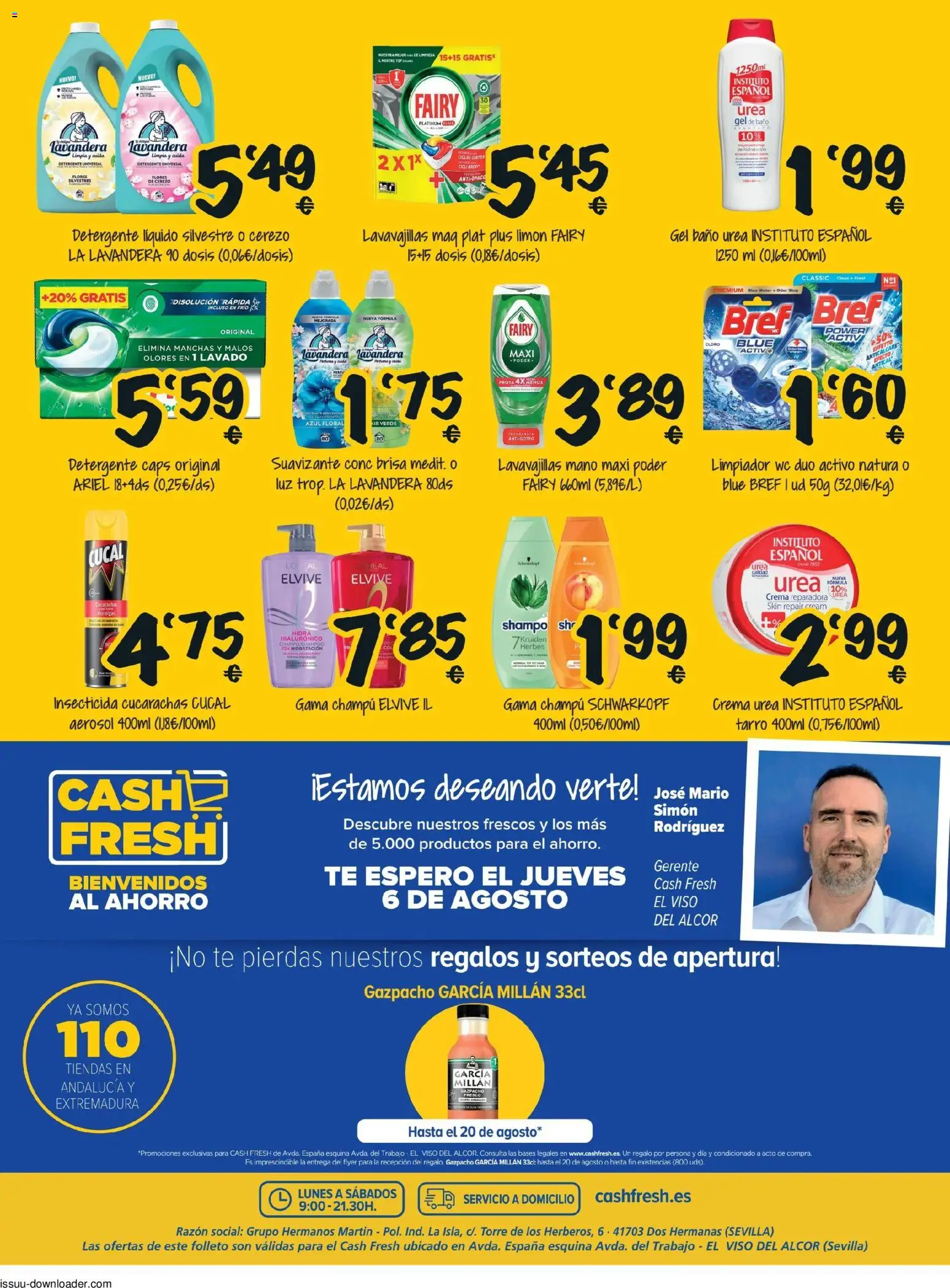 Cash Fresh folleto Viso del Alcor │ válido desde el 06/08/2026 | Página: 24 | Productos: Champú, Flores, Crema, Baño