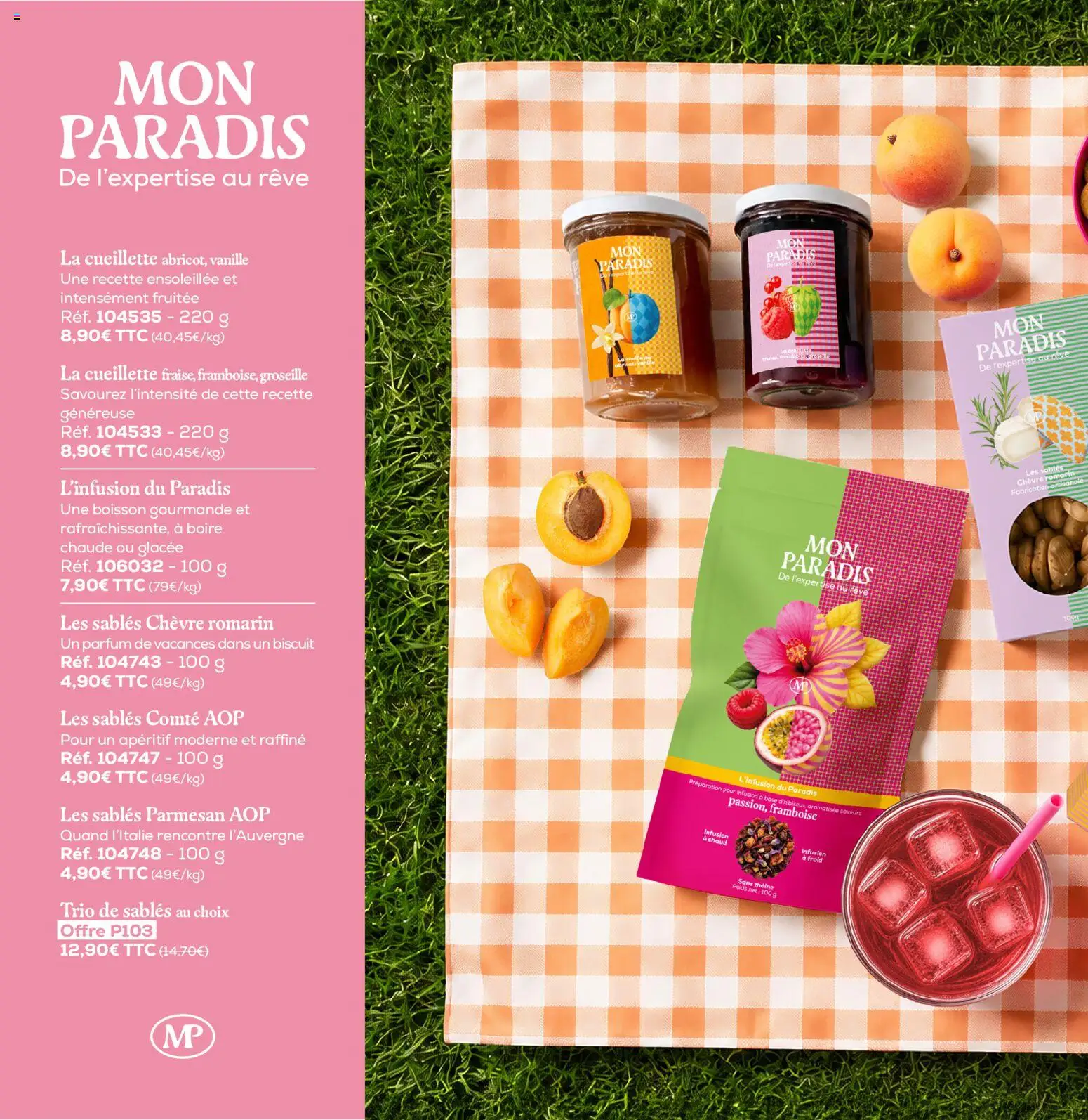 {H1} | Page: 24 | Produits: Framboise, Groseille, Poids, Parmesan