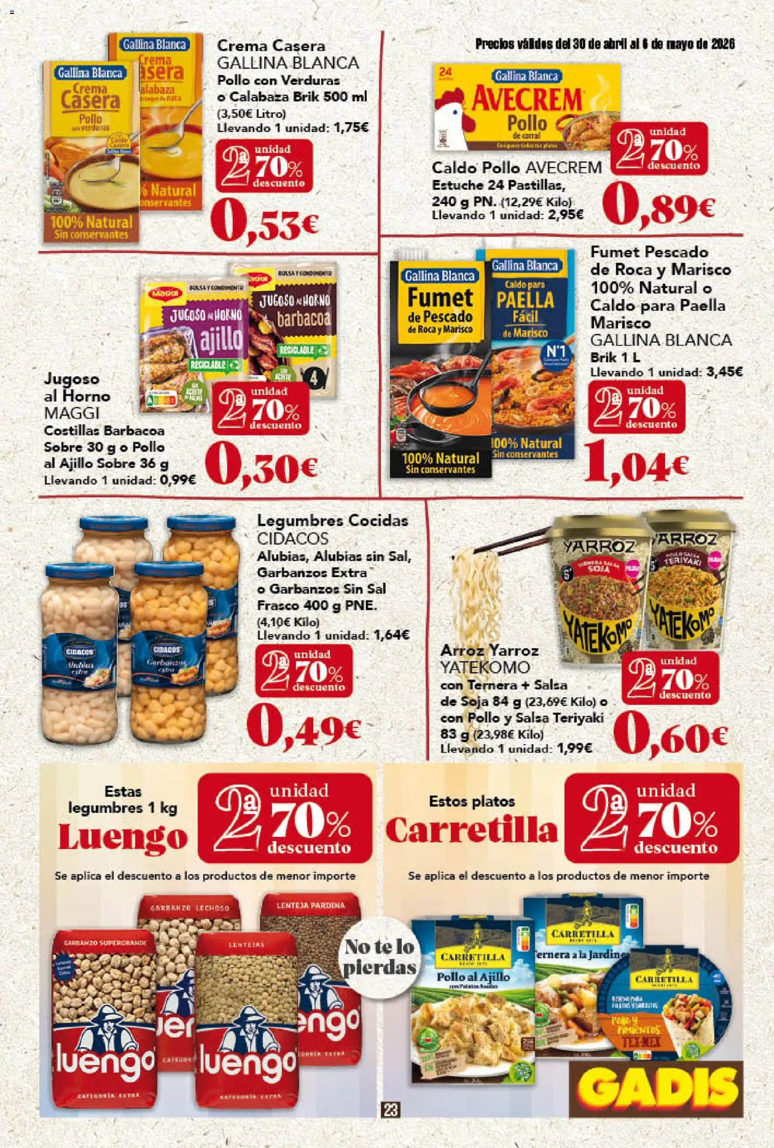 Gadis folleto │ válido desde el 30.04.2026 | Página: 23