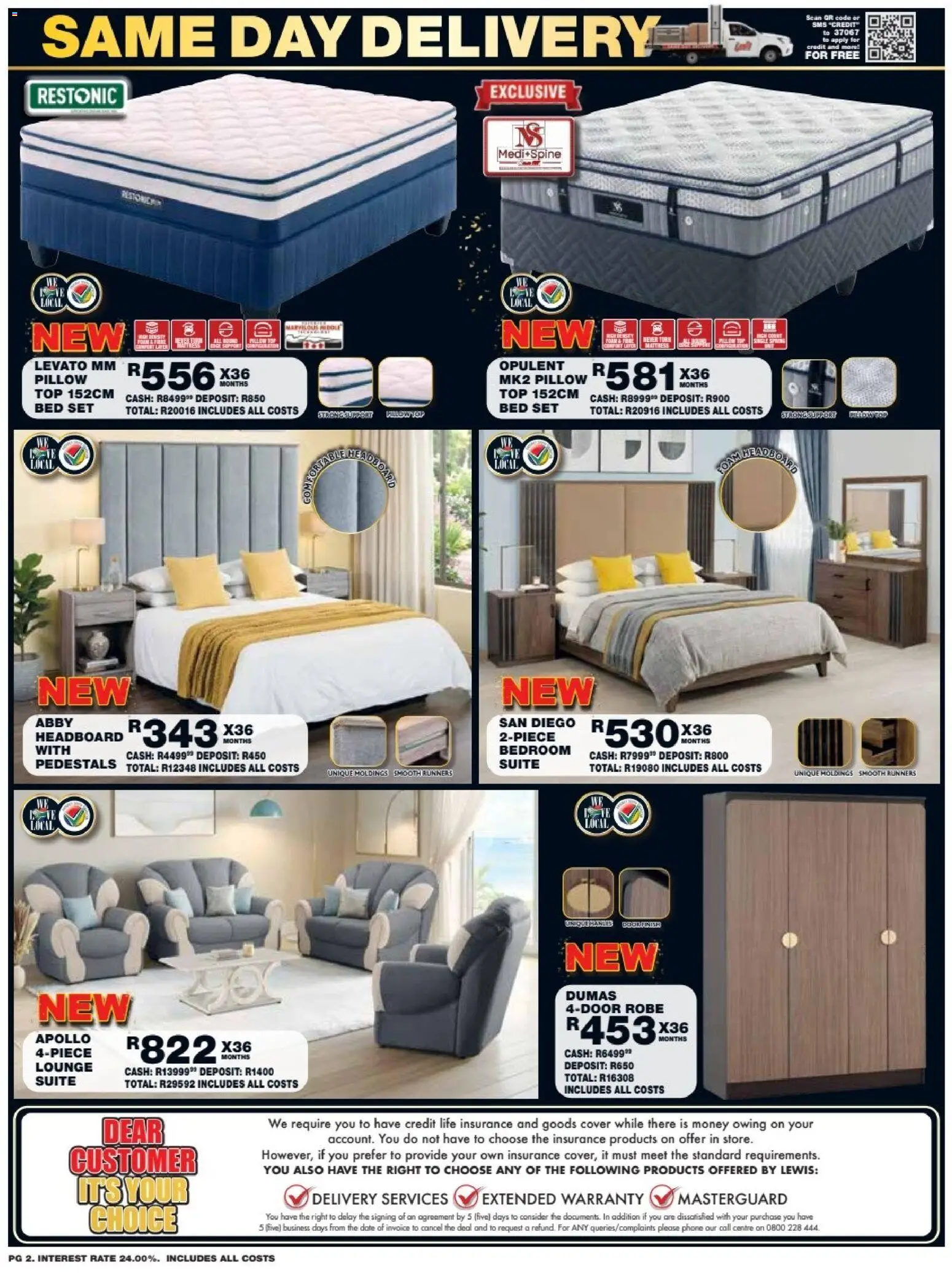 New Lewis Stores catalogue – valid from 10/08/2026 | Page: 2 | Products: Cover, Mattress, Pillow, Foam