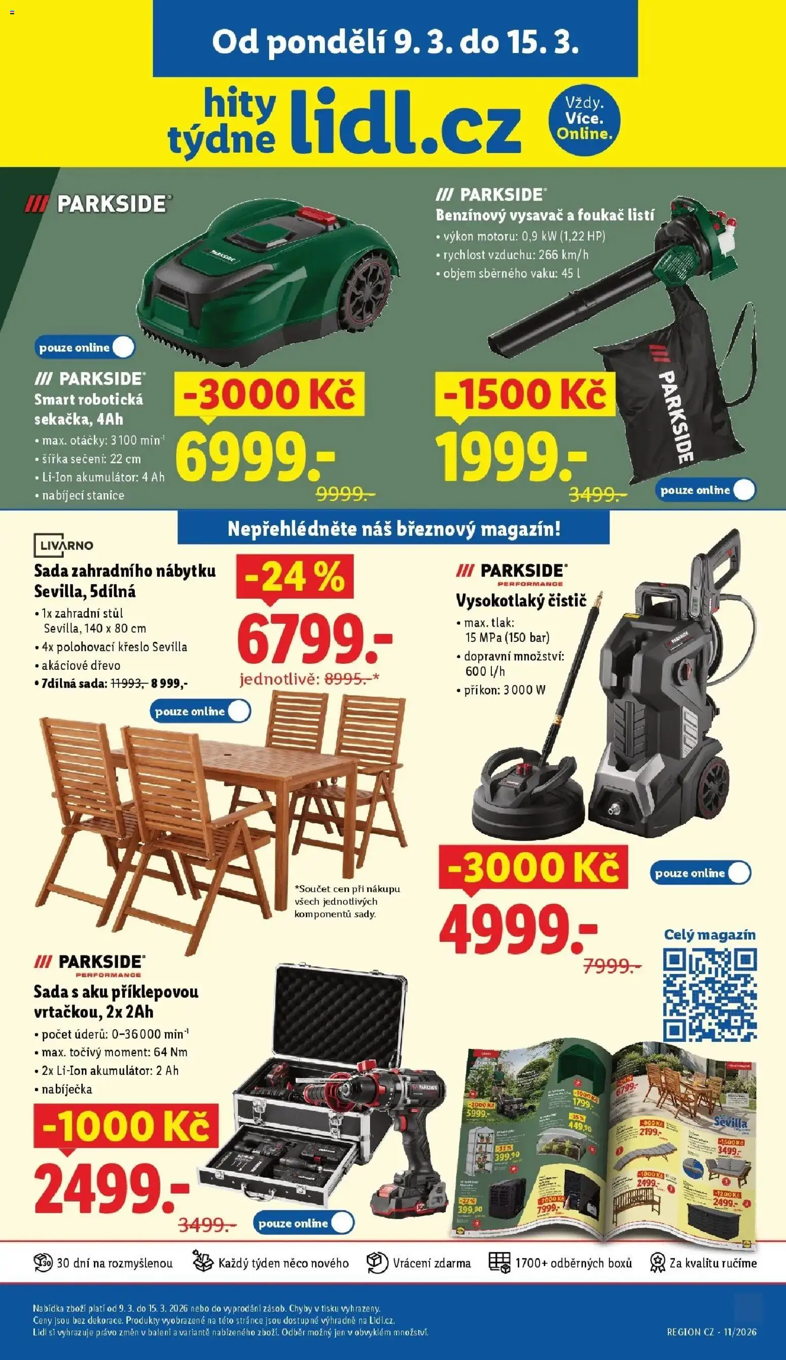 Lidl aktuální leták od 09.03.2026 | Strana: 41 | Produkty: Parkside, Vysavač, Křeslo, Stůl