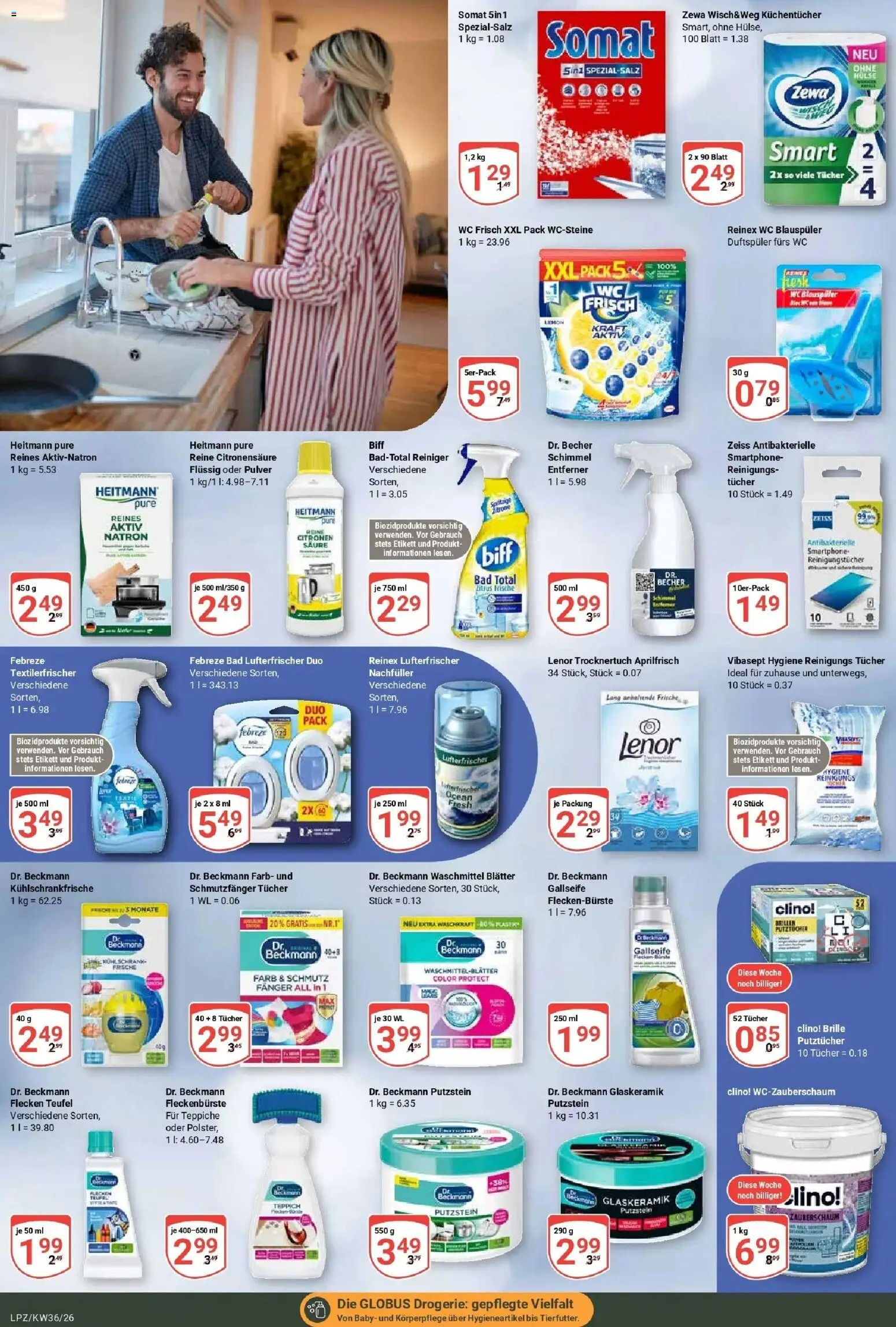 Globus Prospekt Leipzig – gültig ab 31.08.2026 | Seite: 23 | Produkte: Bad, Zewa, Wc frisch, Brille