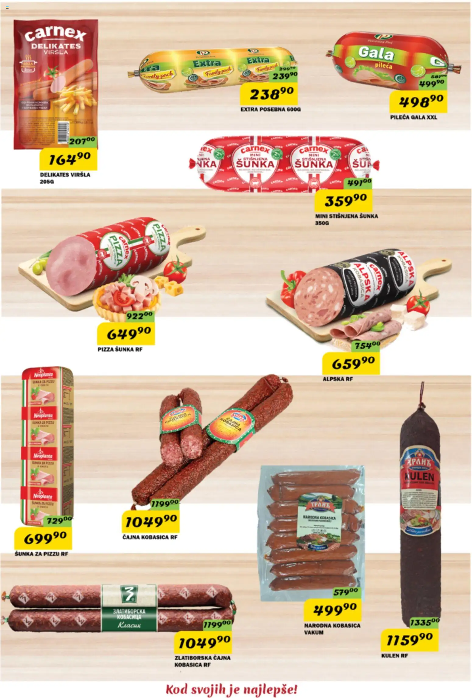 VP Dima katalog - važi od 08.10.2026 | Strana: 5 | Proizvode: Kulen, Šunka, Pizza šunka, Kobasica