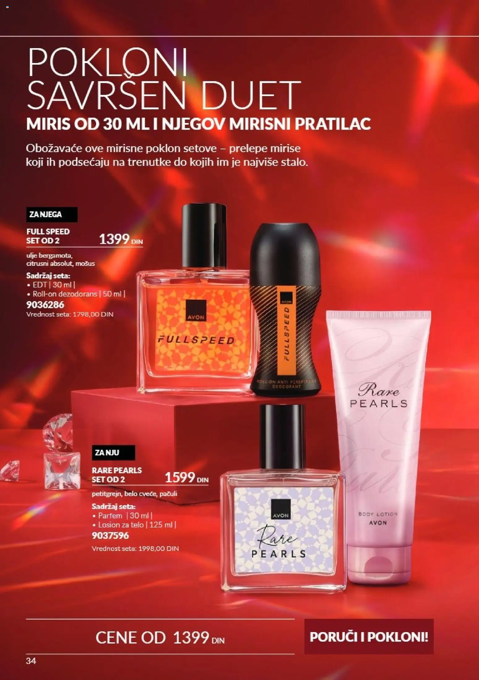 AVON katalog - važi od 01.11.2026 | Strana: 34 | Proizvode: Miris, Losion za telo, Ulje, Dezodorans