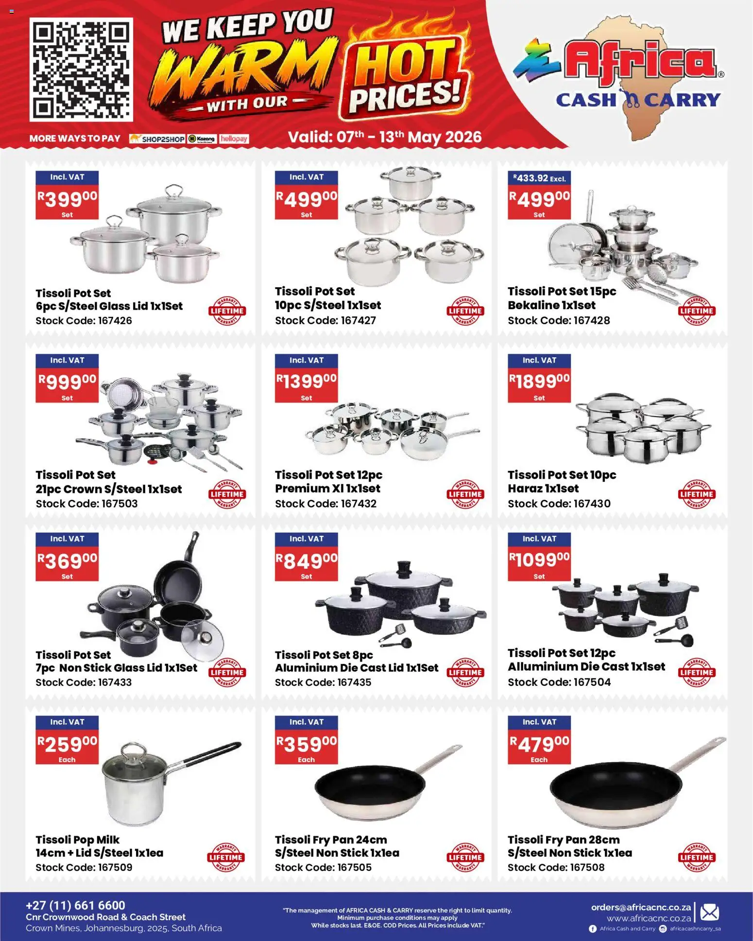 New Africa Cash & Carry catalogue – valid from 07/05/2026 | Page: 28 | Products: Milk, Stock