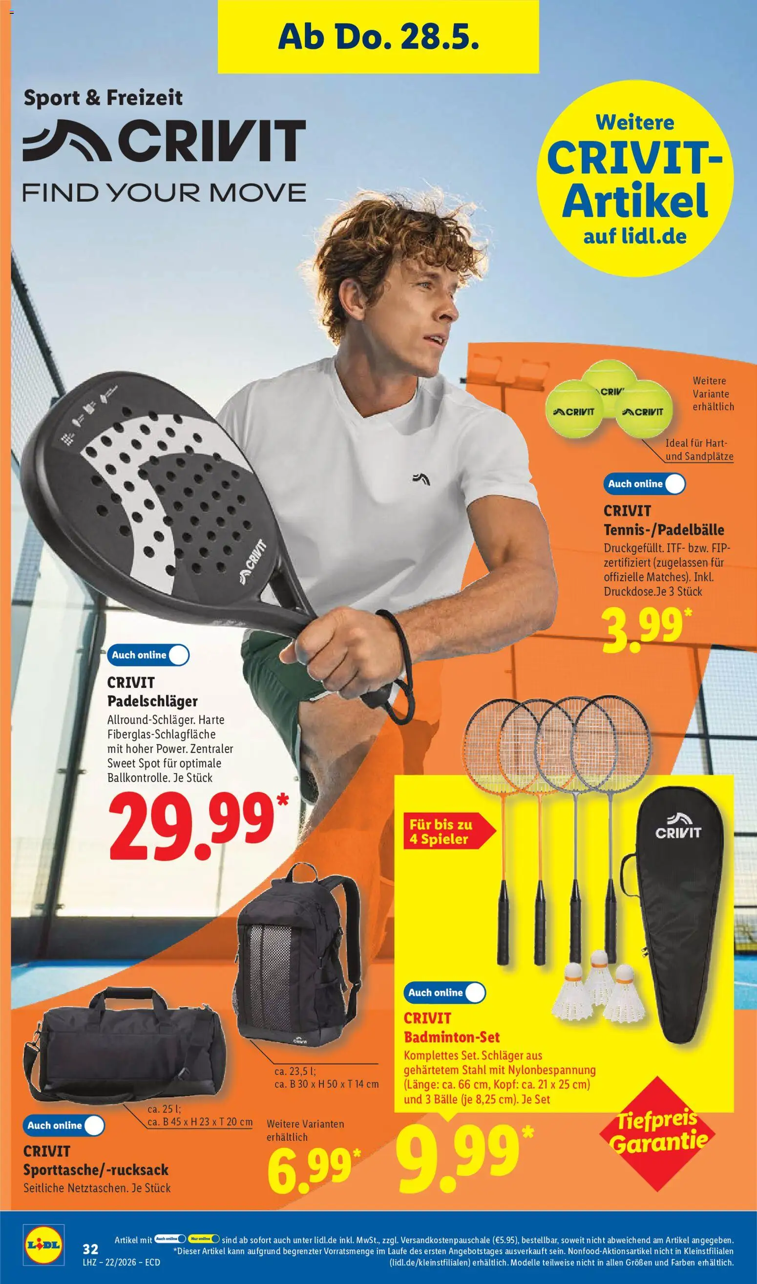 Lidl Prospekt – gültig ab 26.05.2026 | Seite: 50 | Produkte: Badmintonset