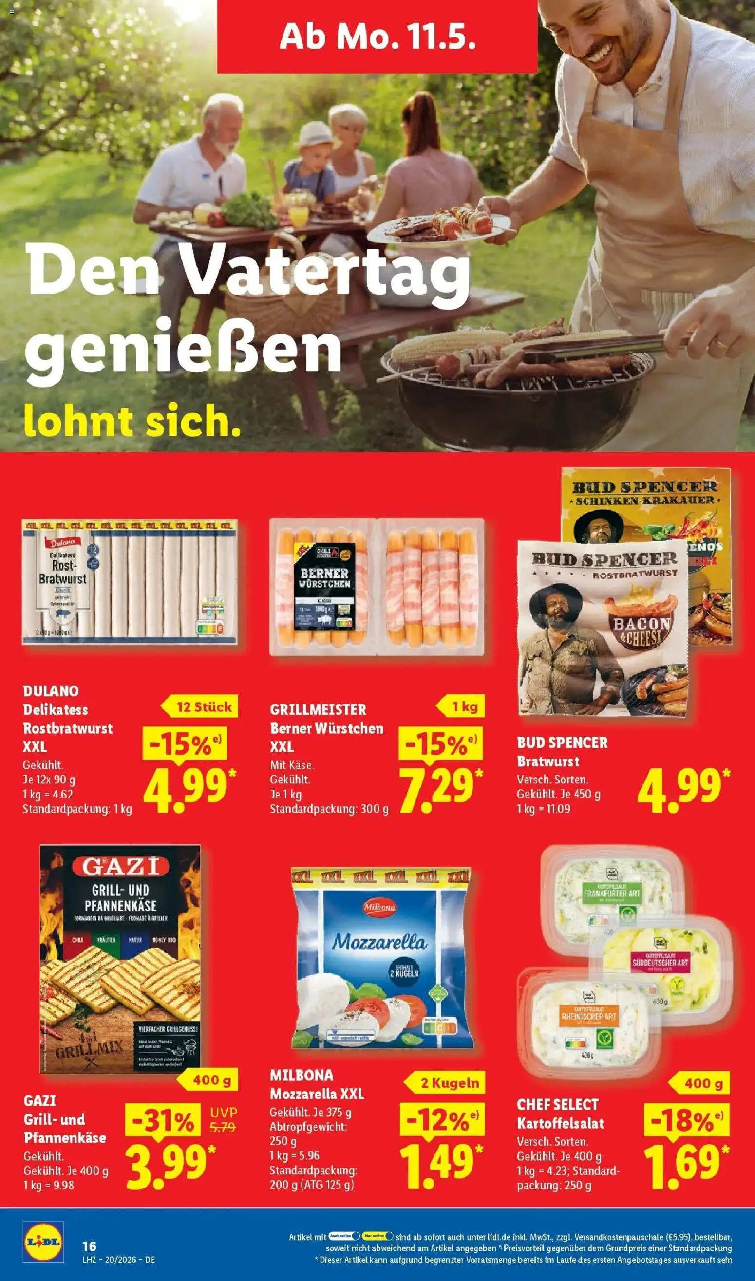 Lidl Prospekt Wahlstedt – gültig ab 11.05.2026 | Seite: 30 | Produkte: Grill, Mozzarella, Schinken, Griller