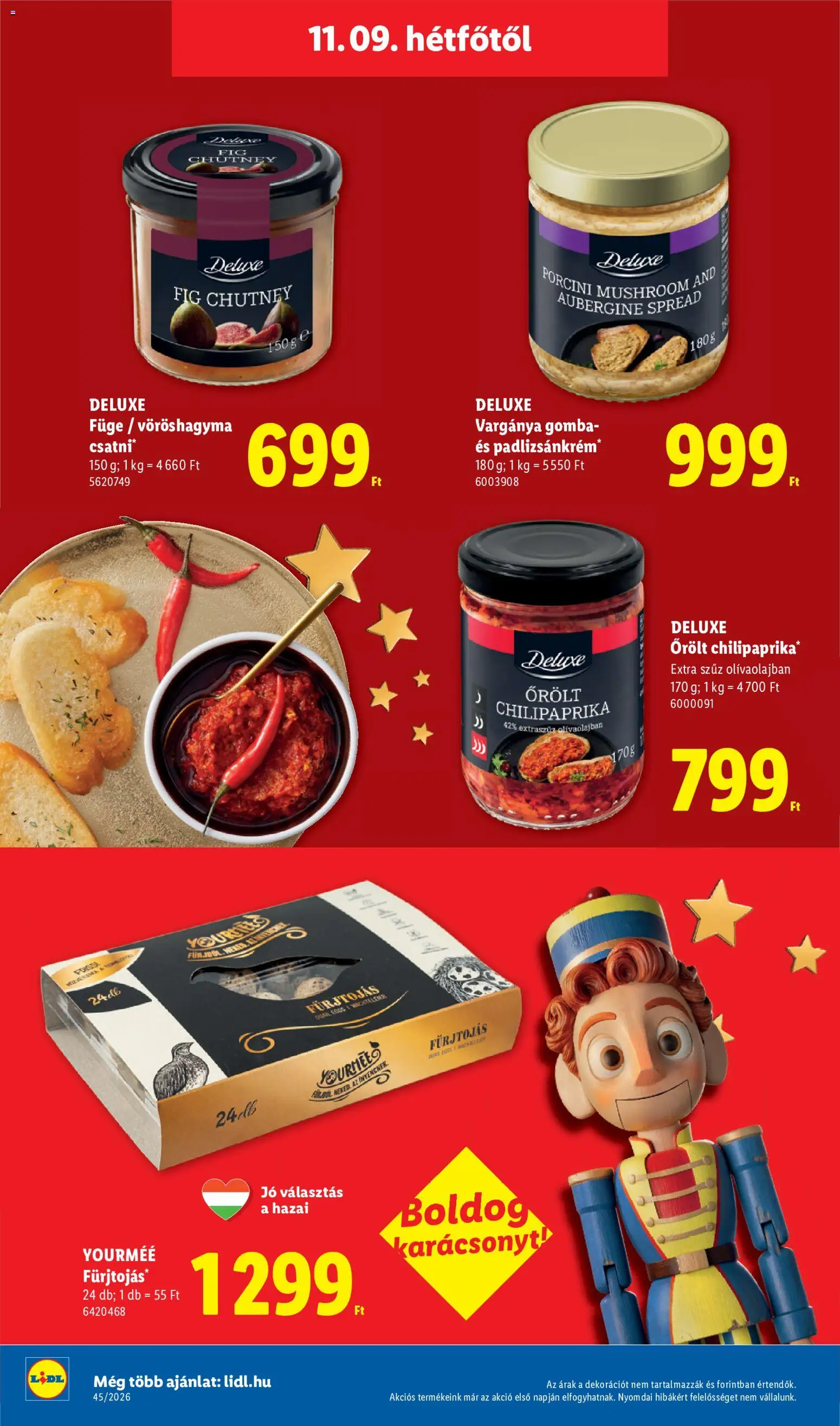 Lidl akciós ujság - amely érvényes a következő dátumtól: 2026.11.09. | Oldal: 18