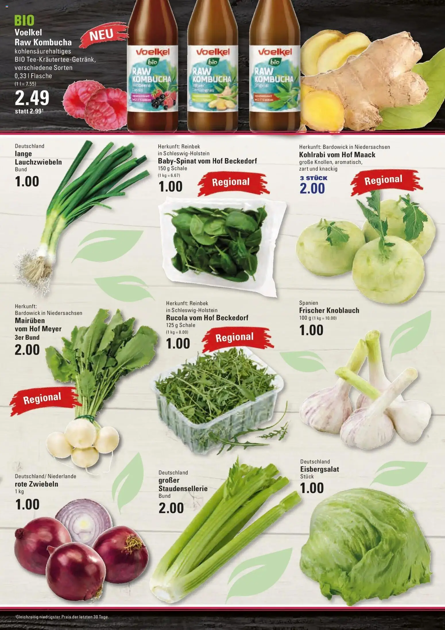 Edeka prospekt Hamburg – gültig ab 01.06.2026 | Seite: 3 | Produkte: Rucola, Kohlrabi, Eisbergsalat, Knoblauch