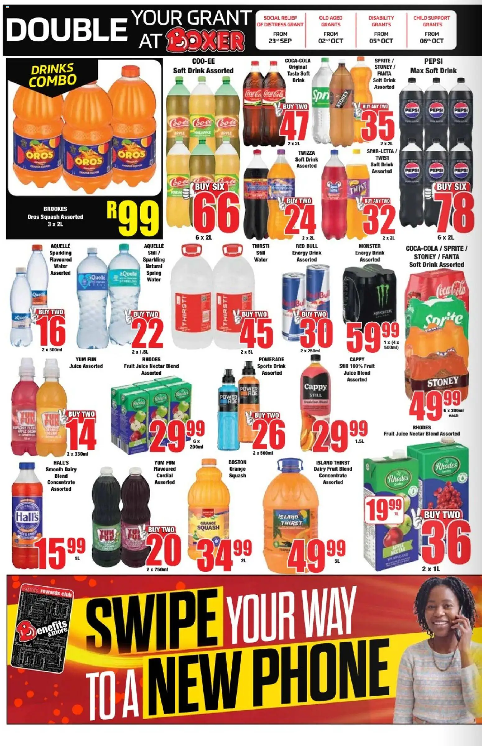 New Boxer catalogue – valid from 30/09/2026 | Page: 6 | Products: Phone, Juice, Water, Fruit