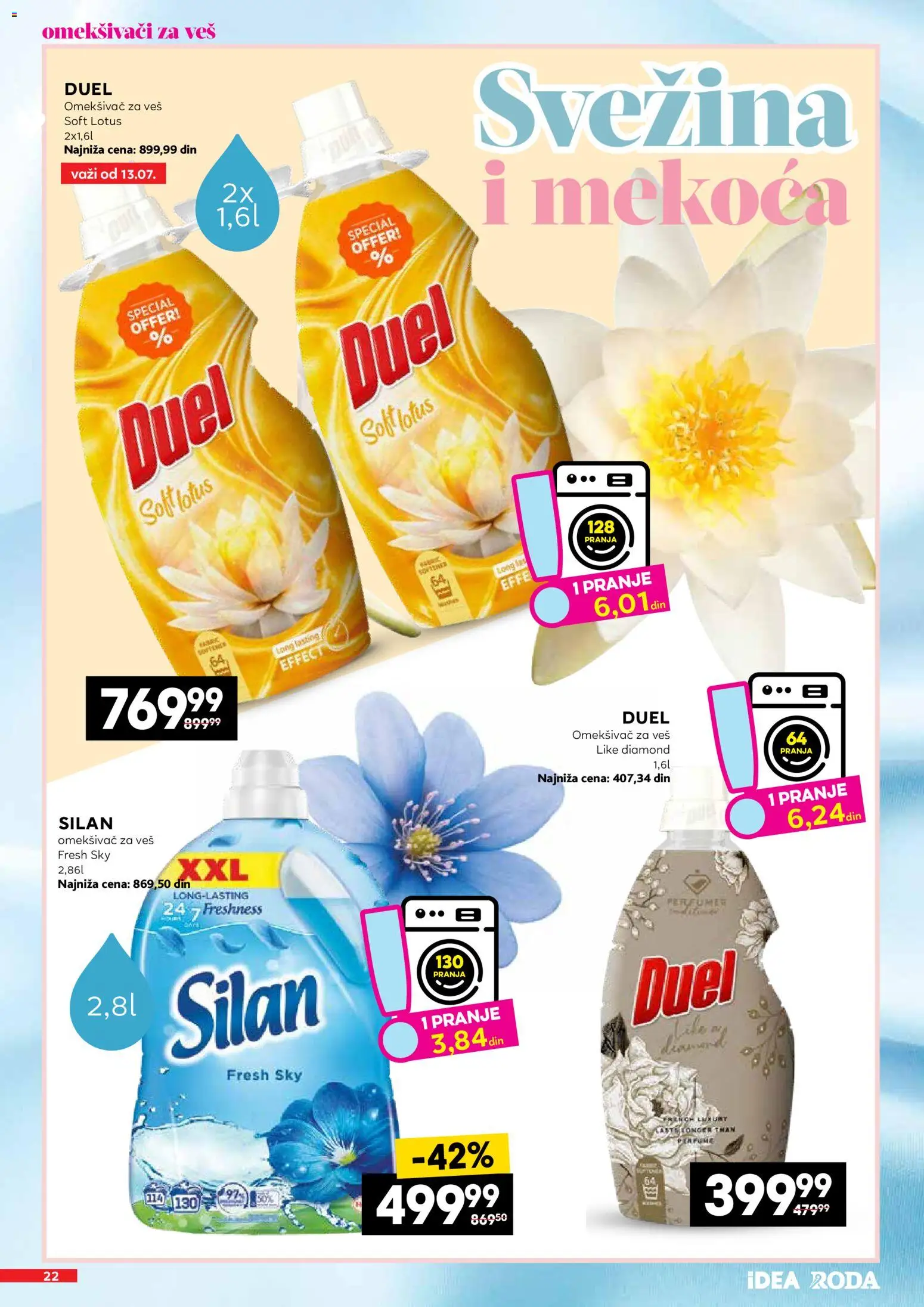 Mercator katalog - važi od 11.07.2026 | Strana: 22 | Proizvode: Silan, Omekšivač za veš