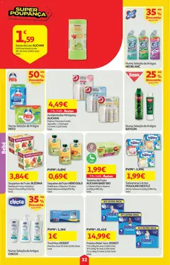 Pré-visualização Auchan folheto válido de 21.05.2026 | Página: 32 | Produtos: Banana, Fraldas, Perfume, Nestlé