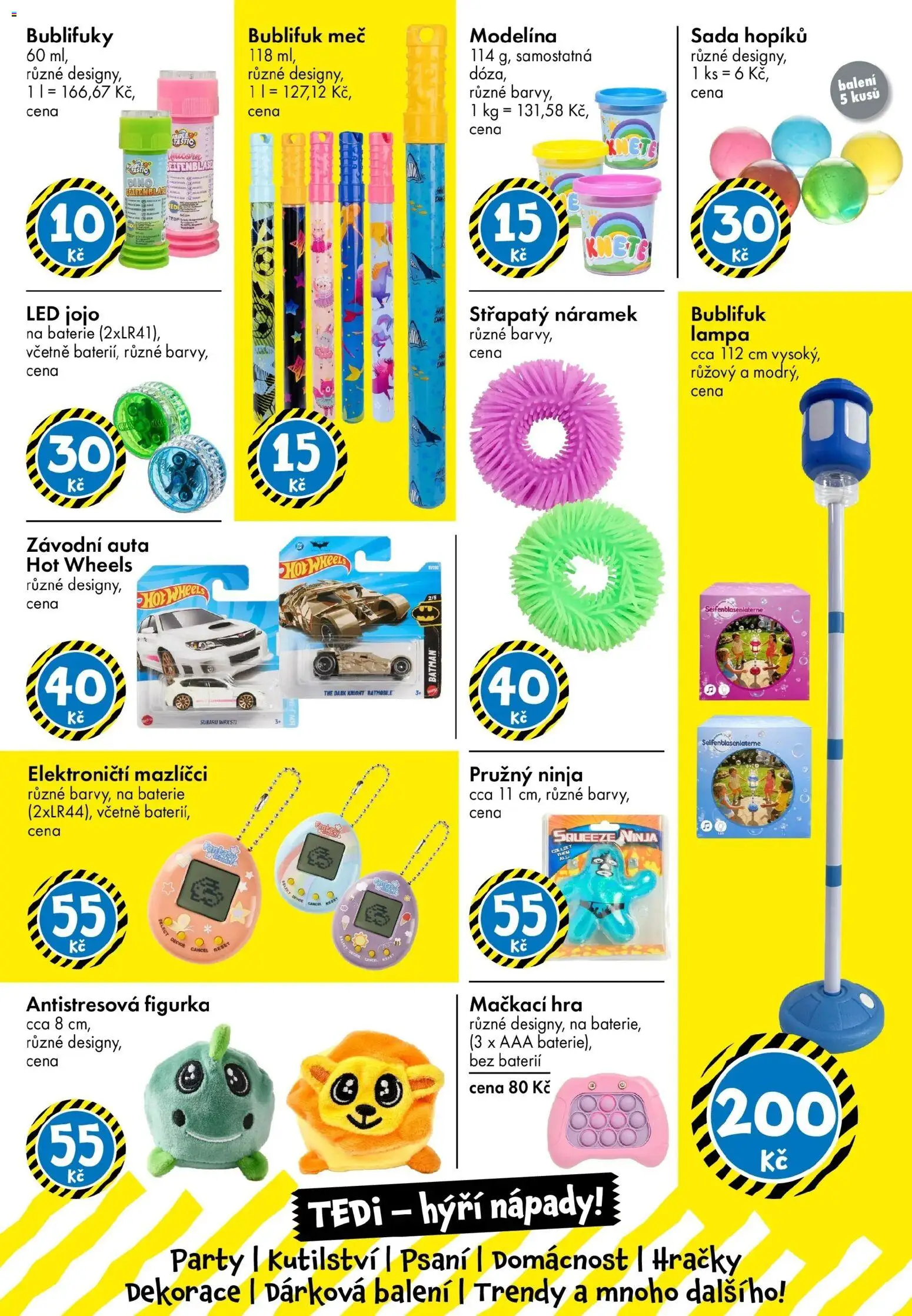 TEDi aktuální leták od 14.08.2026 - akční nabídka | Strana: 17 | Produkty: Modelína, Hračky, Lampa, LED