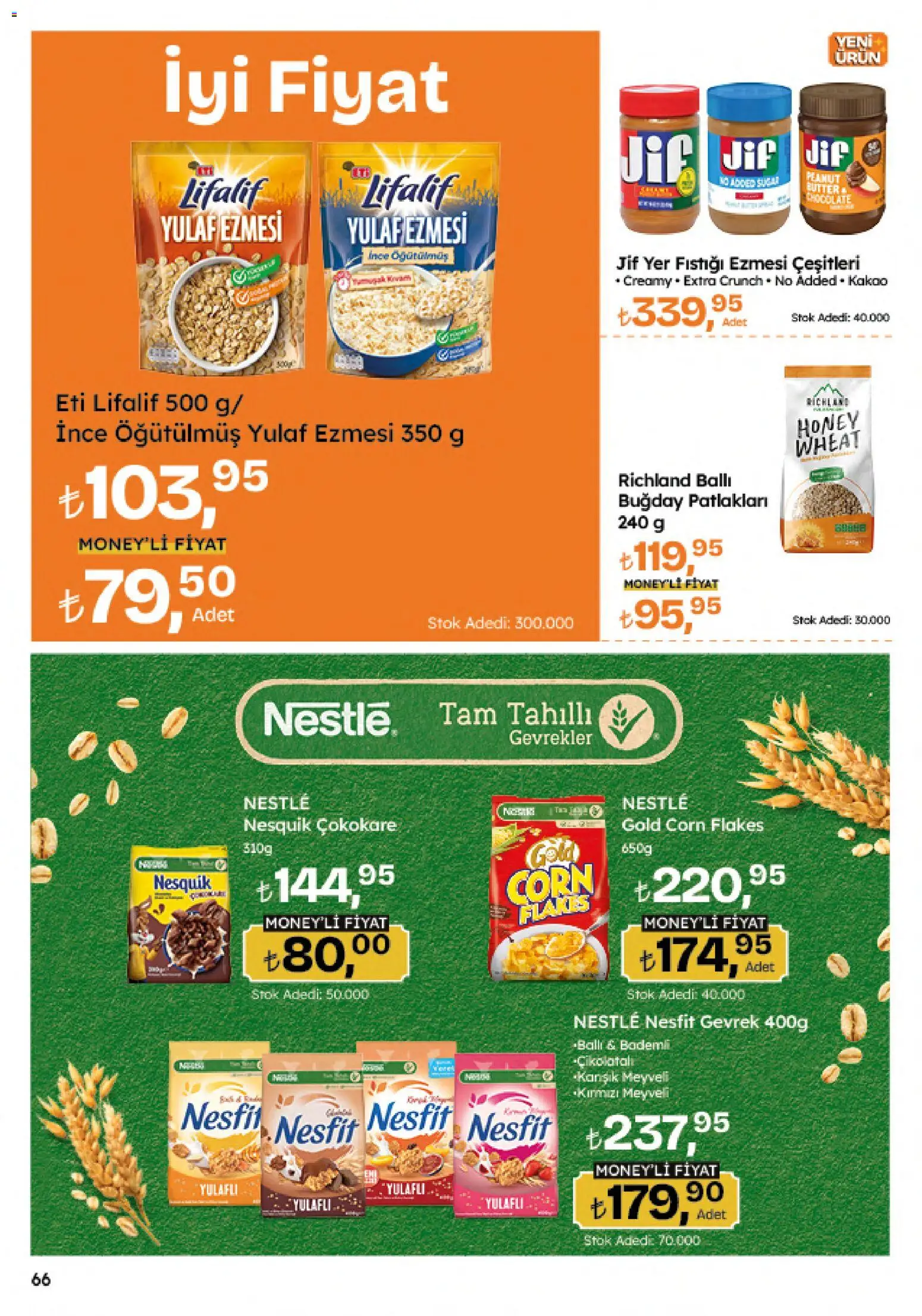 Migros Katalog - 5M Migroskop Dijital - 09 Temmuz 2026 tarihinden itibaren geçerlidir | Sayfa: 66 | Ürünler: Gevrek, Yer fıstığı, Yulaf