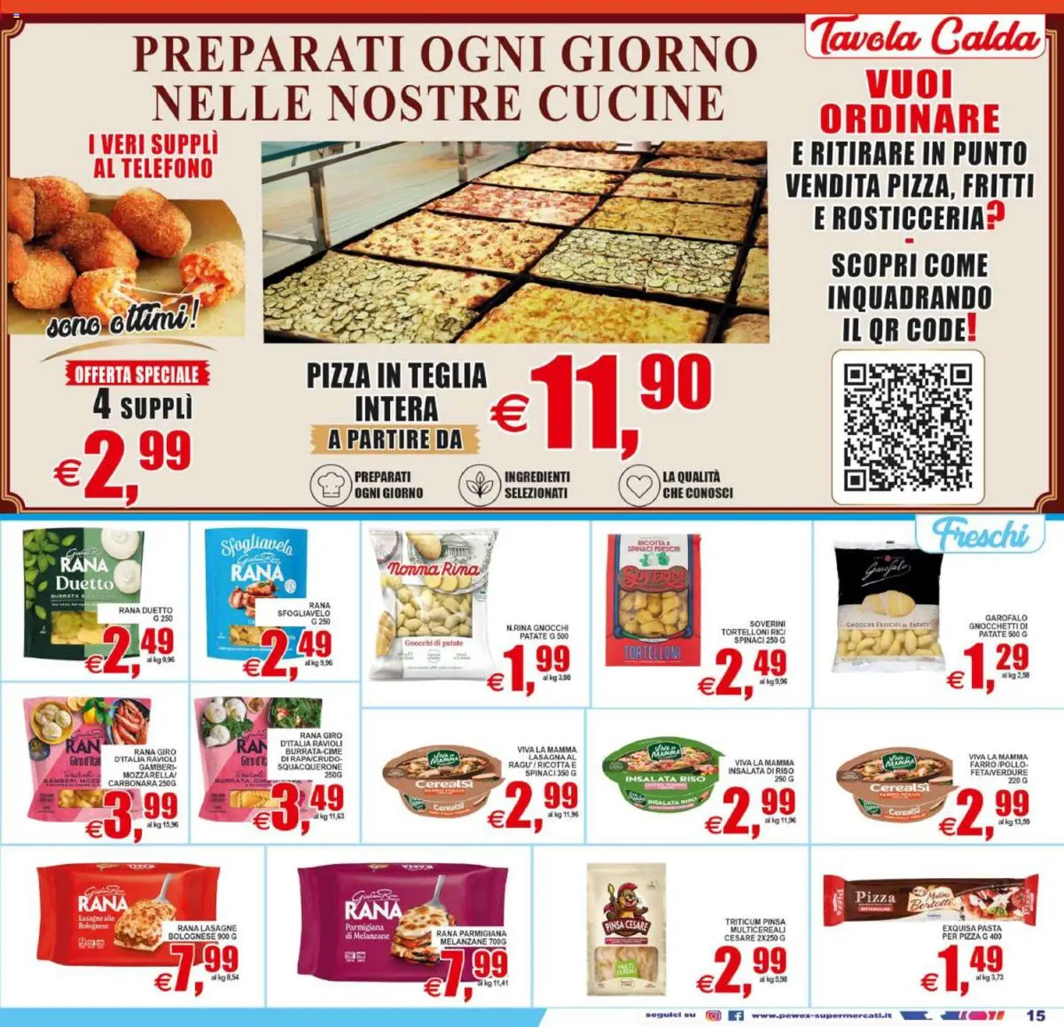 Volantino Pewex del 31/07/2026 | Pagina: 15 | Prodotti: Riso, Insalata, Spinaci, Burrata