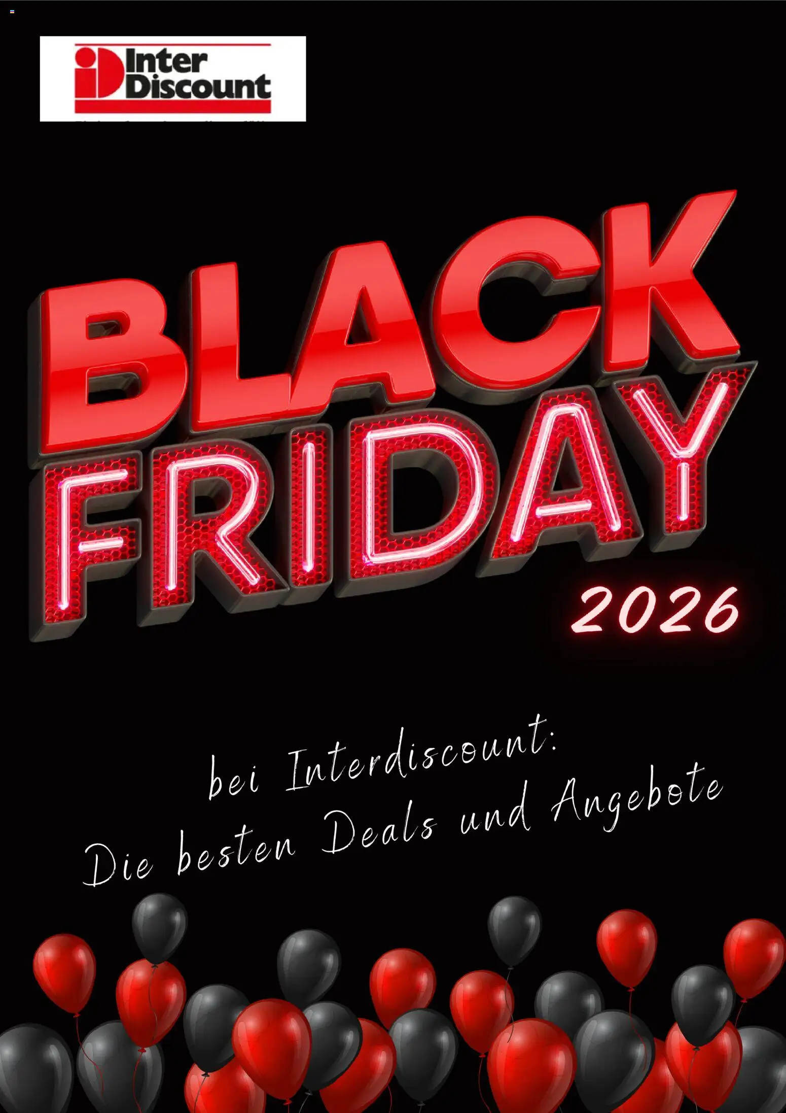 Interdiscount Black Friday Vorankündigung – gültig ab 23.10.2026 | Seite: 1