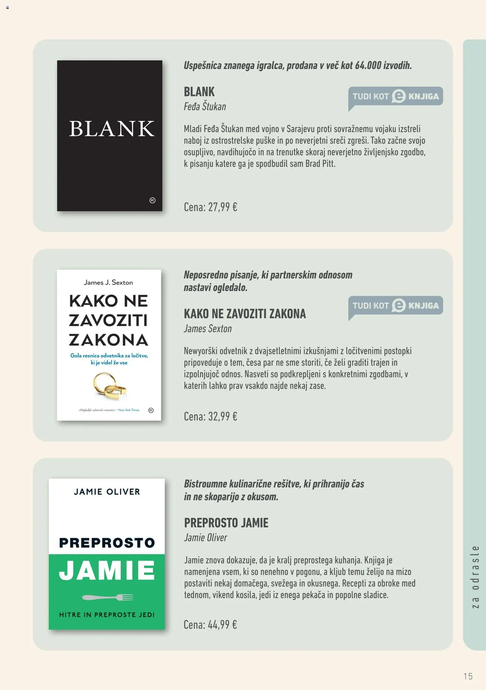 Novi Mladinska Knjiga katalog ponudbe – veljaven od 01.08.2026 | Stran: 15 | Izdelki: Med, Knjiga