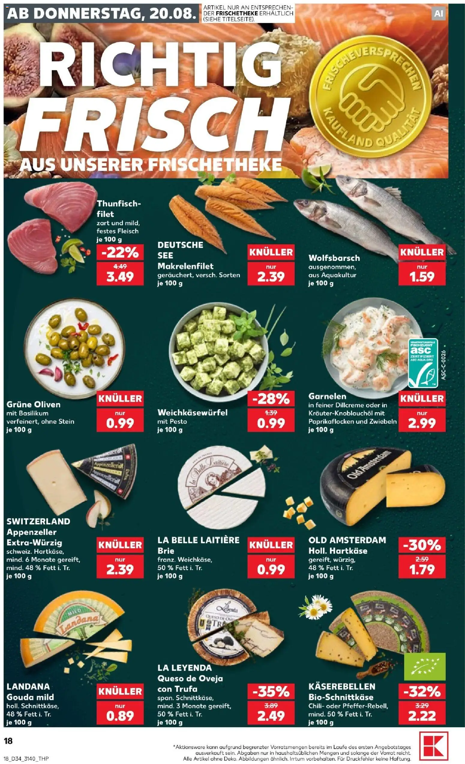 Kaufland Prospekt Leipzig – gültig ab 20.08.2026 | Seite: 18 | Produkte: Grieß, Paprika, Müllermilch, Flocken