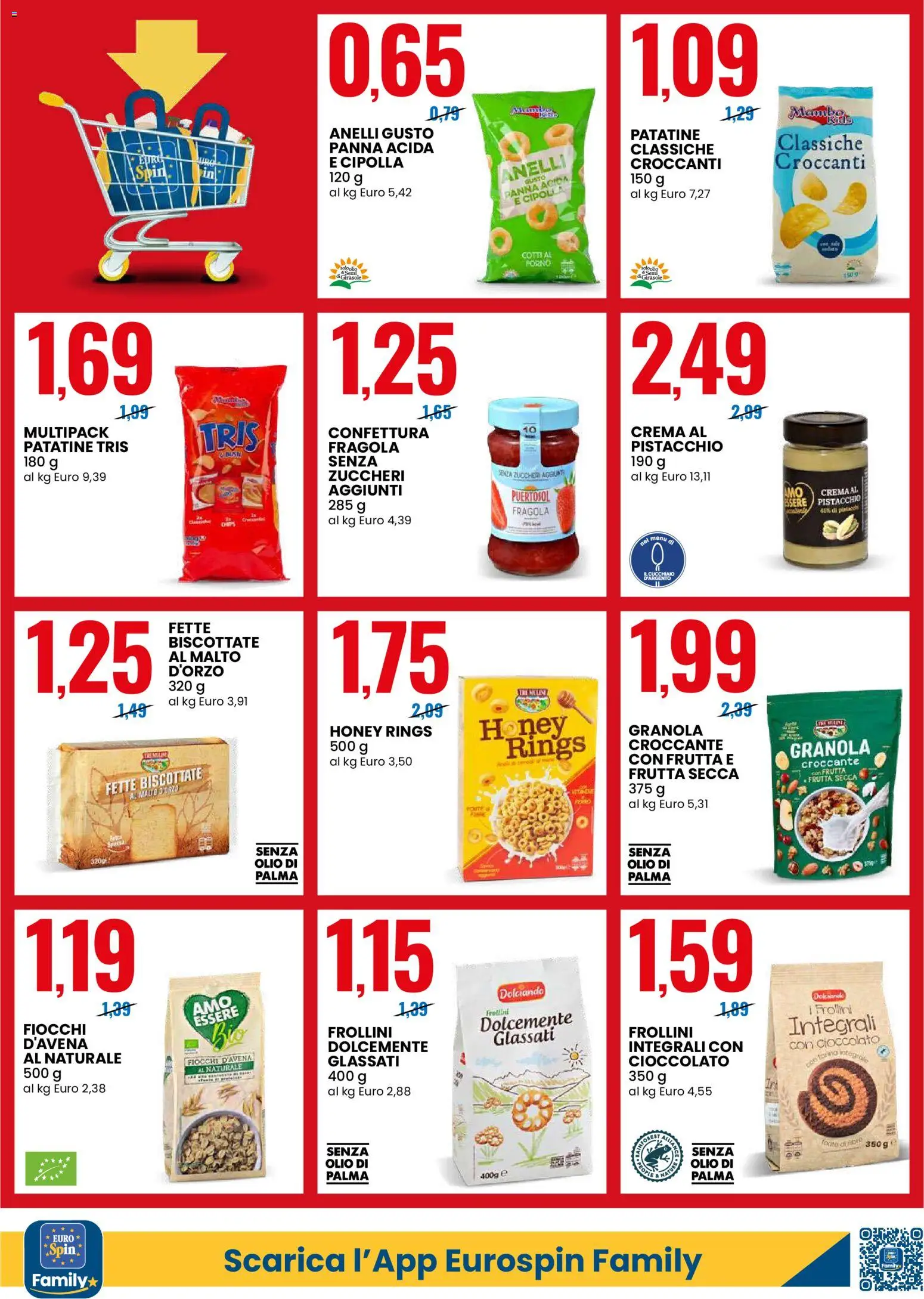 Volantino Eurospin del 01/07/2026 | Pagina: 8 | Prodotti: Crema, Cioccolato, Forno, Frollini