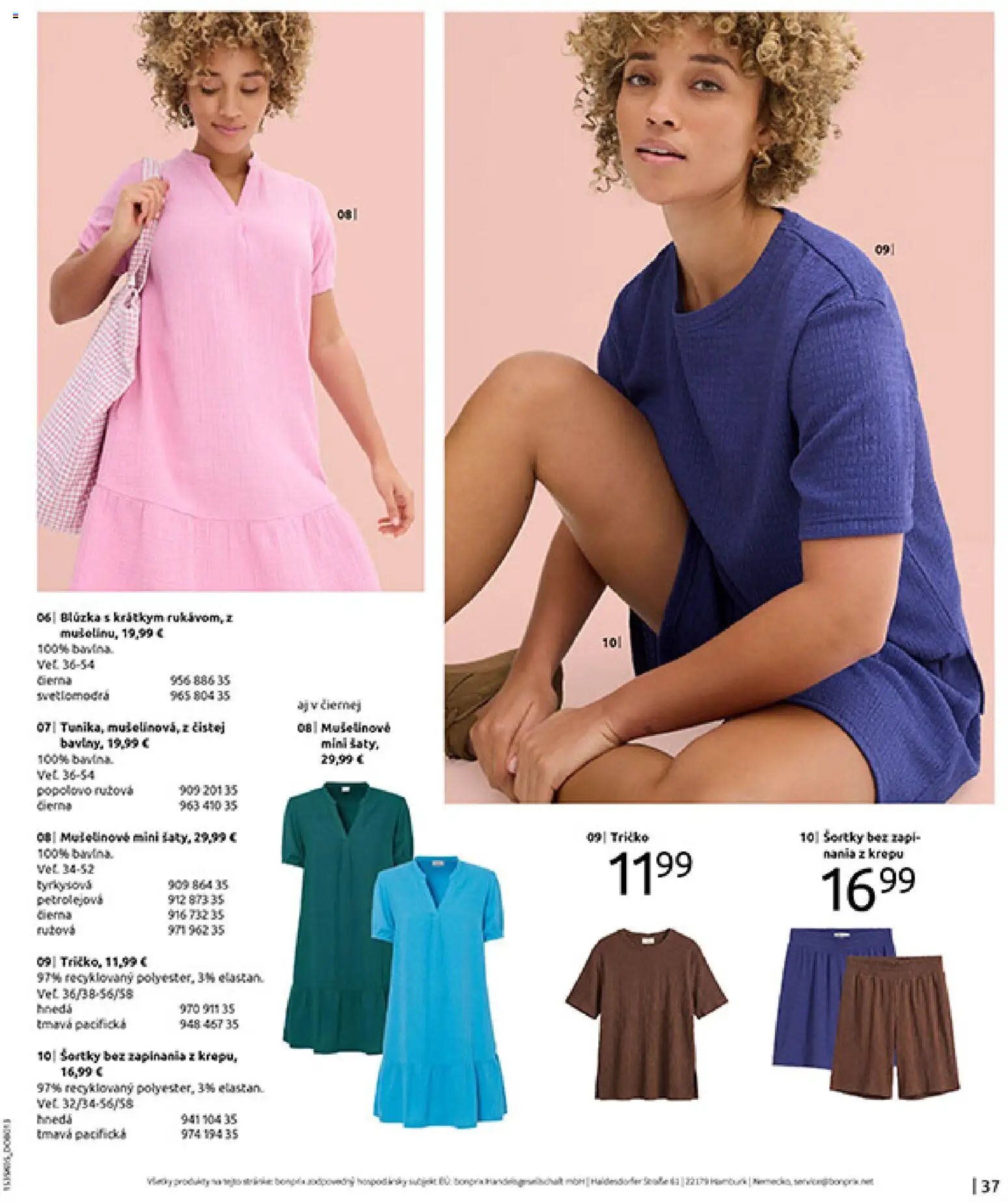 Nové Bonprix akcie – leták je platný od 01.01.2026 | Strana: 39 | Produkty: Tričko, Blúzka