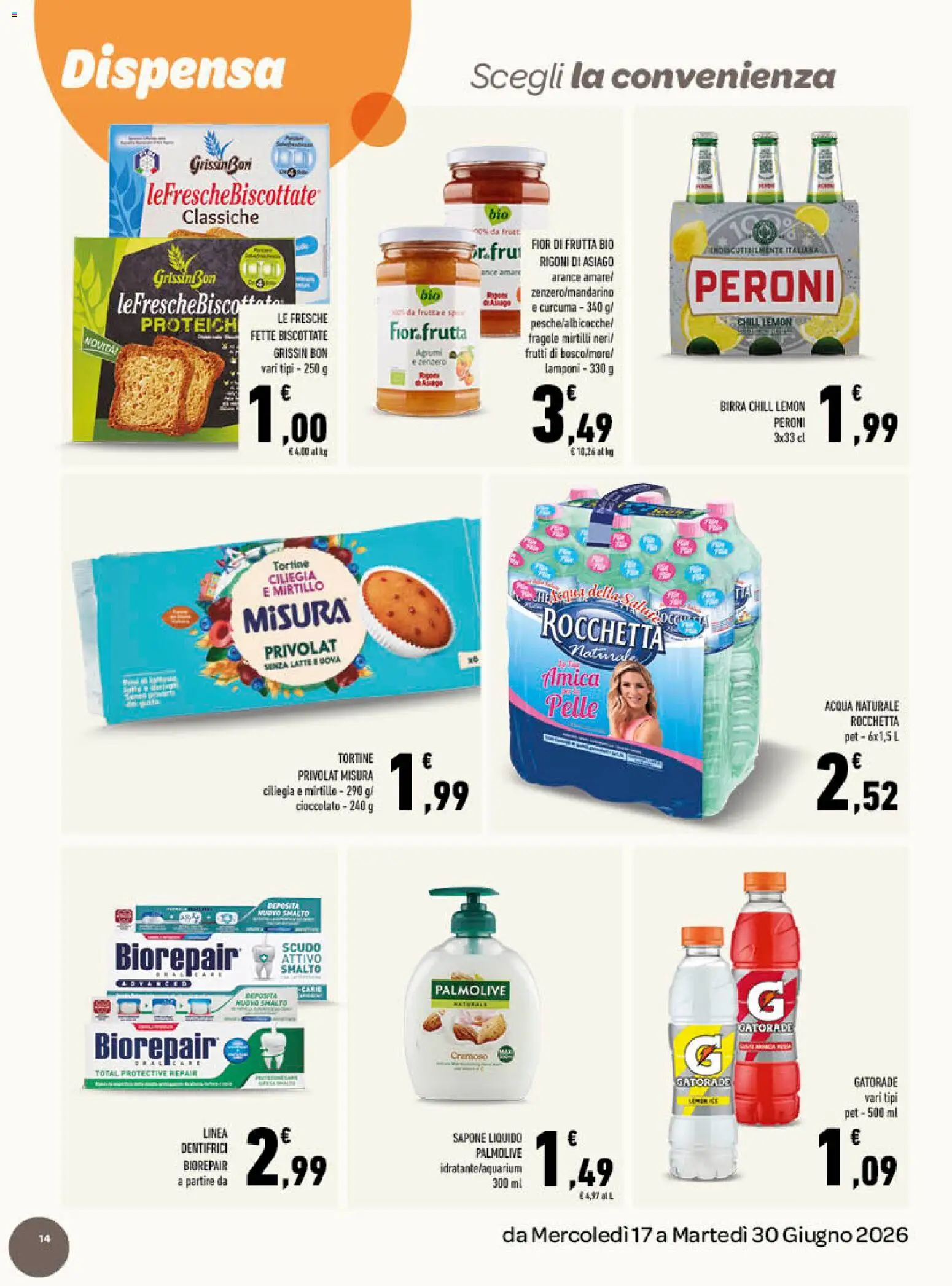 Volantino Conad del 17.06.2026 | Pagina: 14 | Prodotti: Sapone, Cioccolato, Fragole, Latte