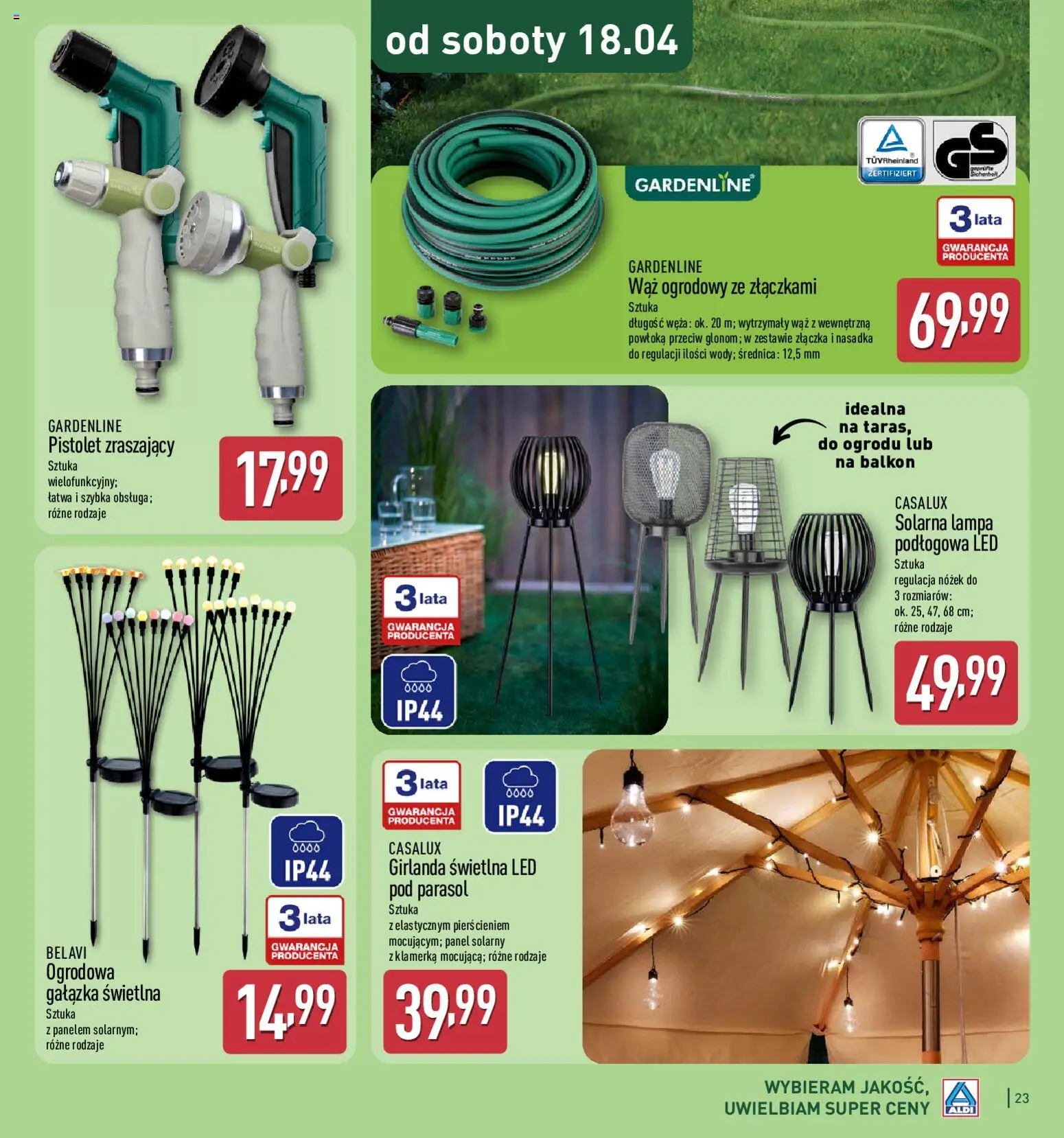 Aldi Polsko katalog od 25.02.2026 | Strana: 23 | Produkty: Girlanda, Lampa, LED