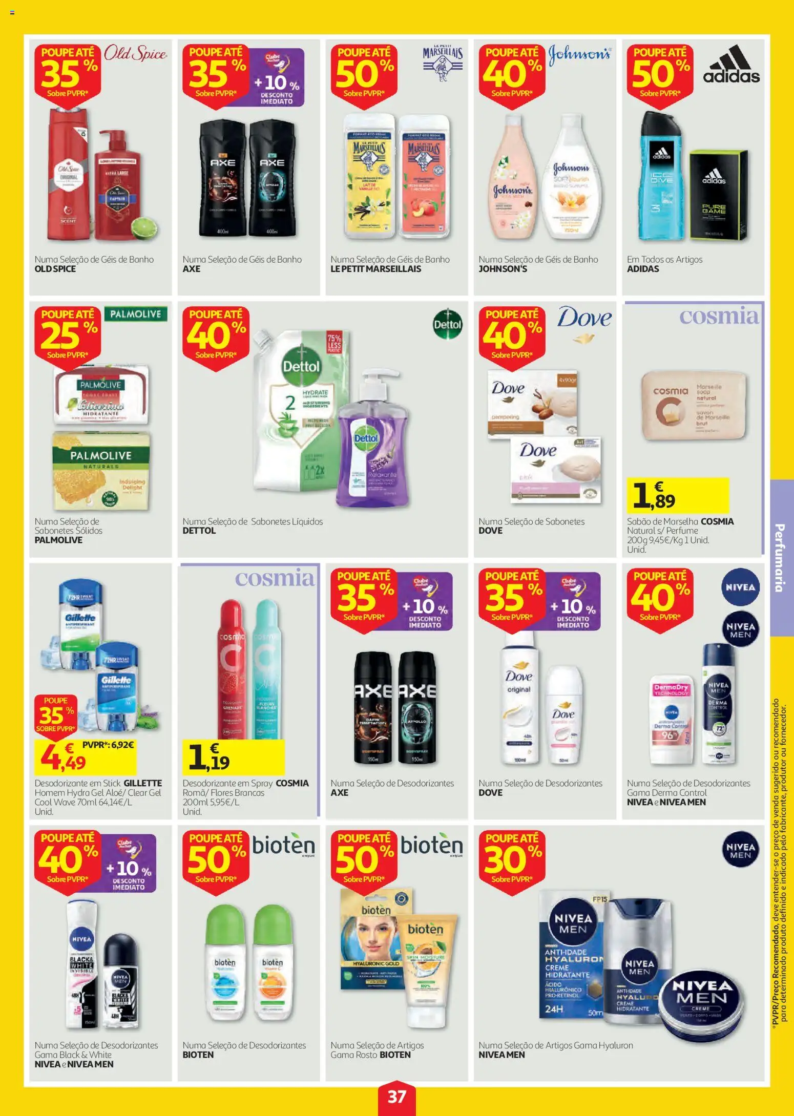 Auchan folheto │ válido de 20/08/2026 | Página: 37 | Produtos: Perfume, Sabão, Banho, Creme