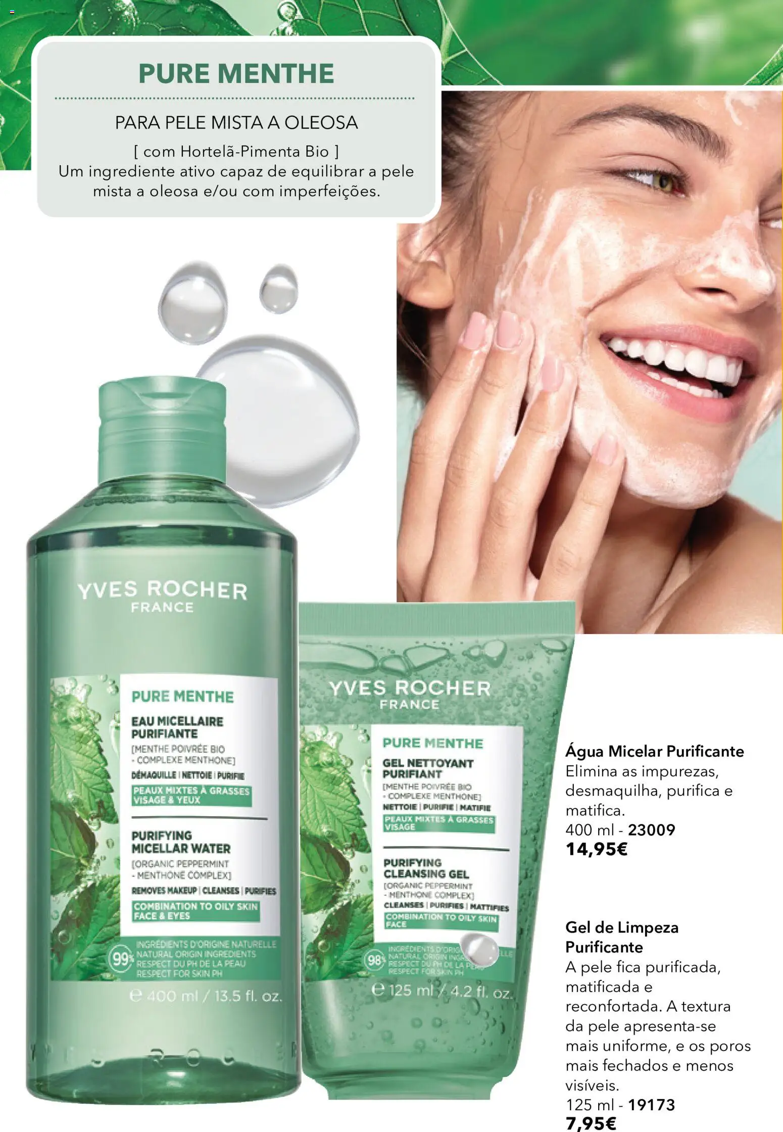 Yves Rocher Catálogo 12 │ válido de 24/09/2026 | Página: 32 | Produtos: Agua, Água micelar, Gel de limpeza