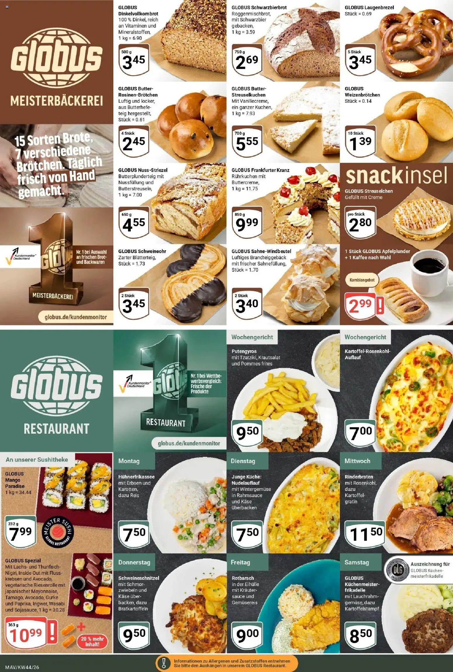 Globus Prospekt Mannheim (ab 26.10.2026) » Angebote online | Seite: 7 | Produkte: Thunfisch, Kaffee, Mango, Reis