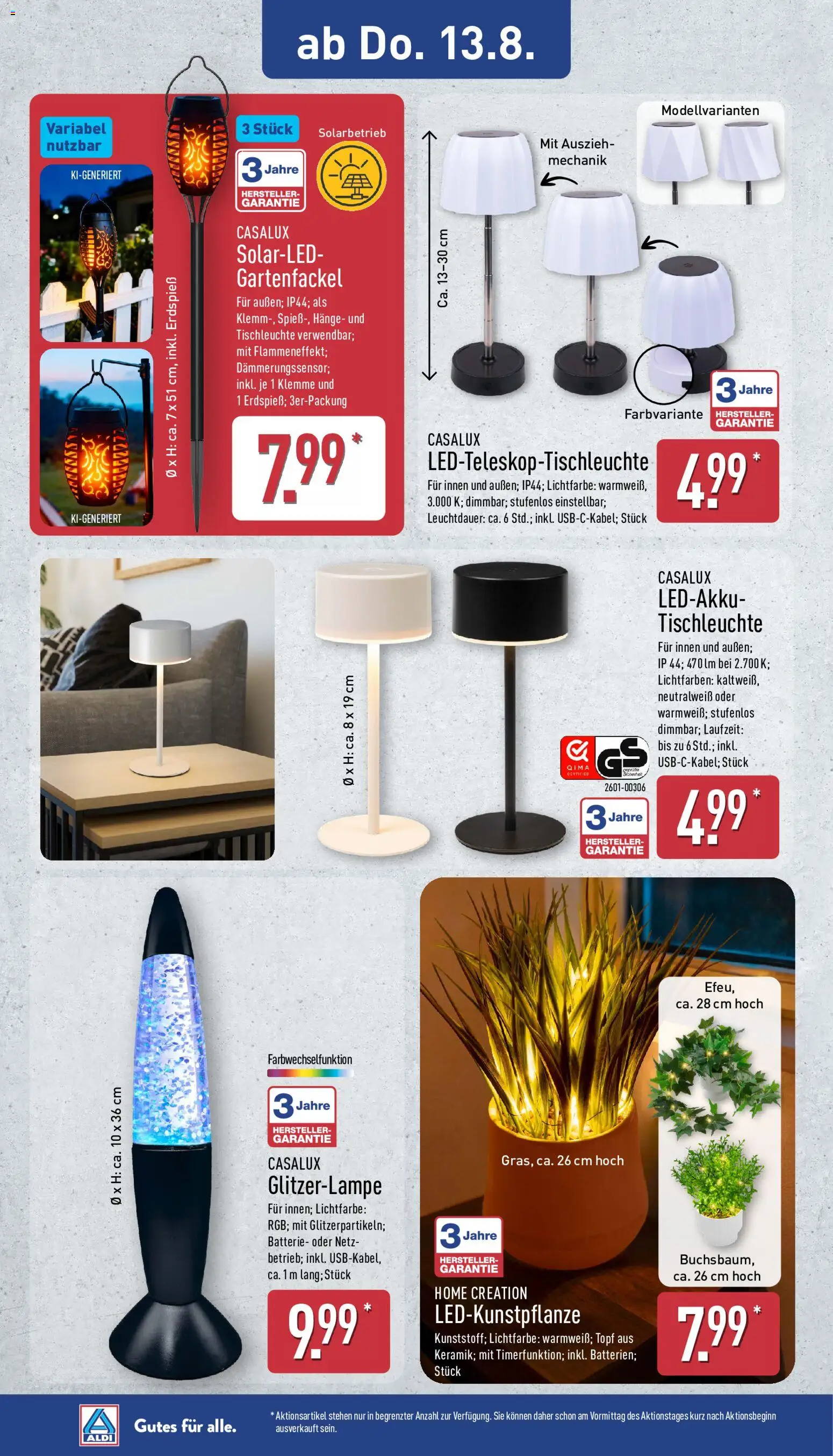 Aldi Prospekt – gültig ab 10.08.2026 | Seite: 26 | Produkte: Batterie, Home creation